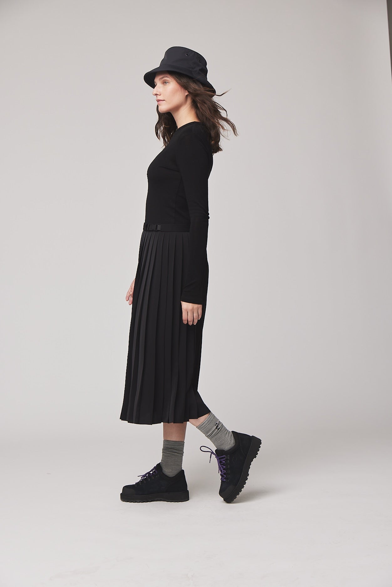 Tech Slk Pleated Midi Skirt - Image 10