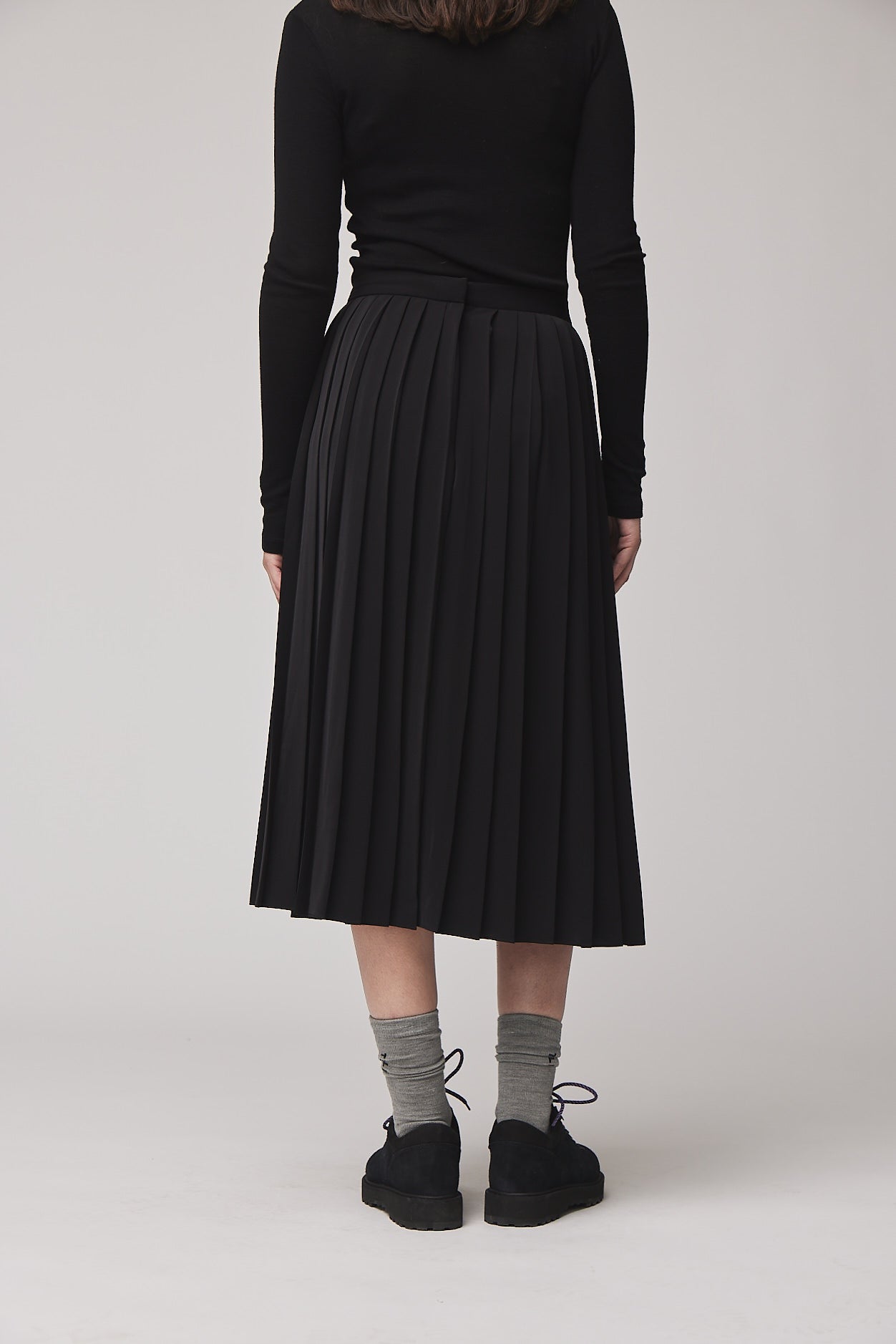 Tech Slk Pleated Midi Skirt - Image 11
