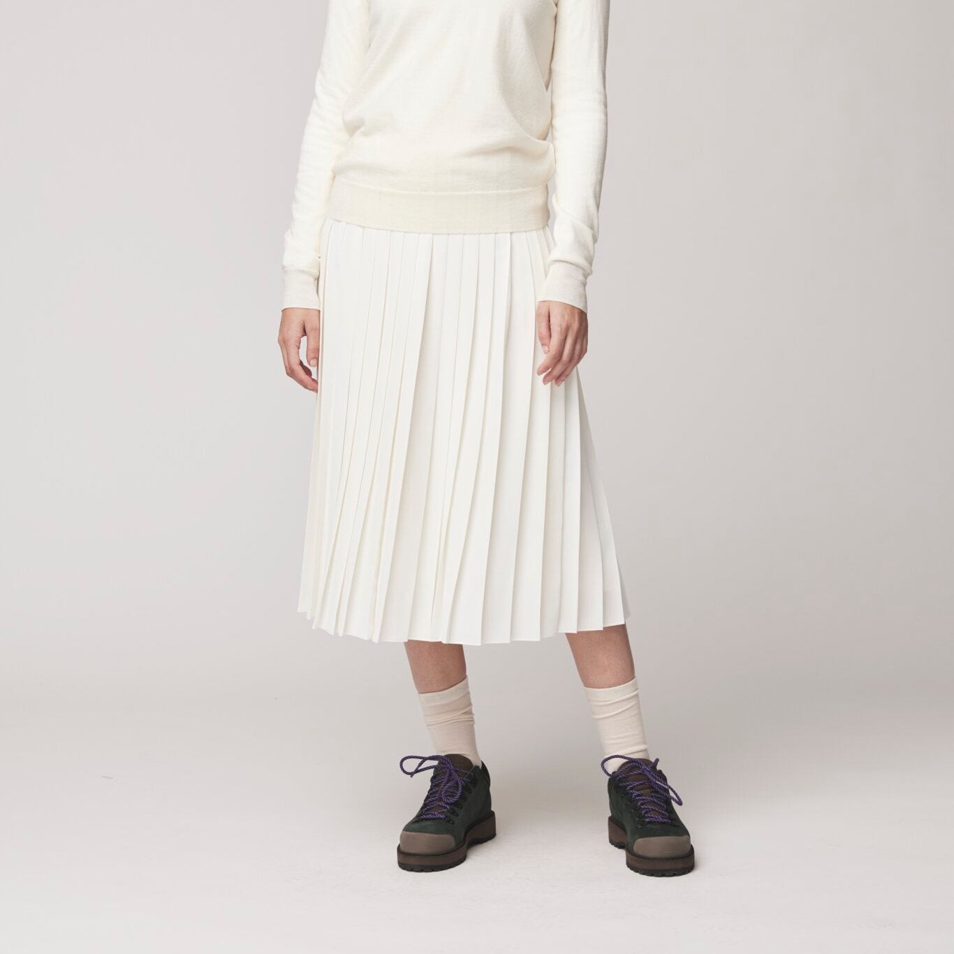 Tech Slk Pleated Midi Skirt - Image 19