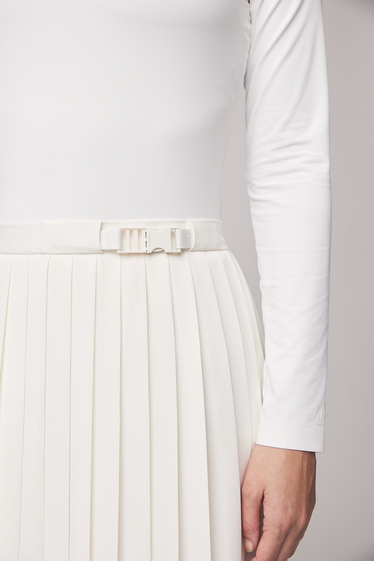 Tech Slk Pleated Midi Skirt - Image 23