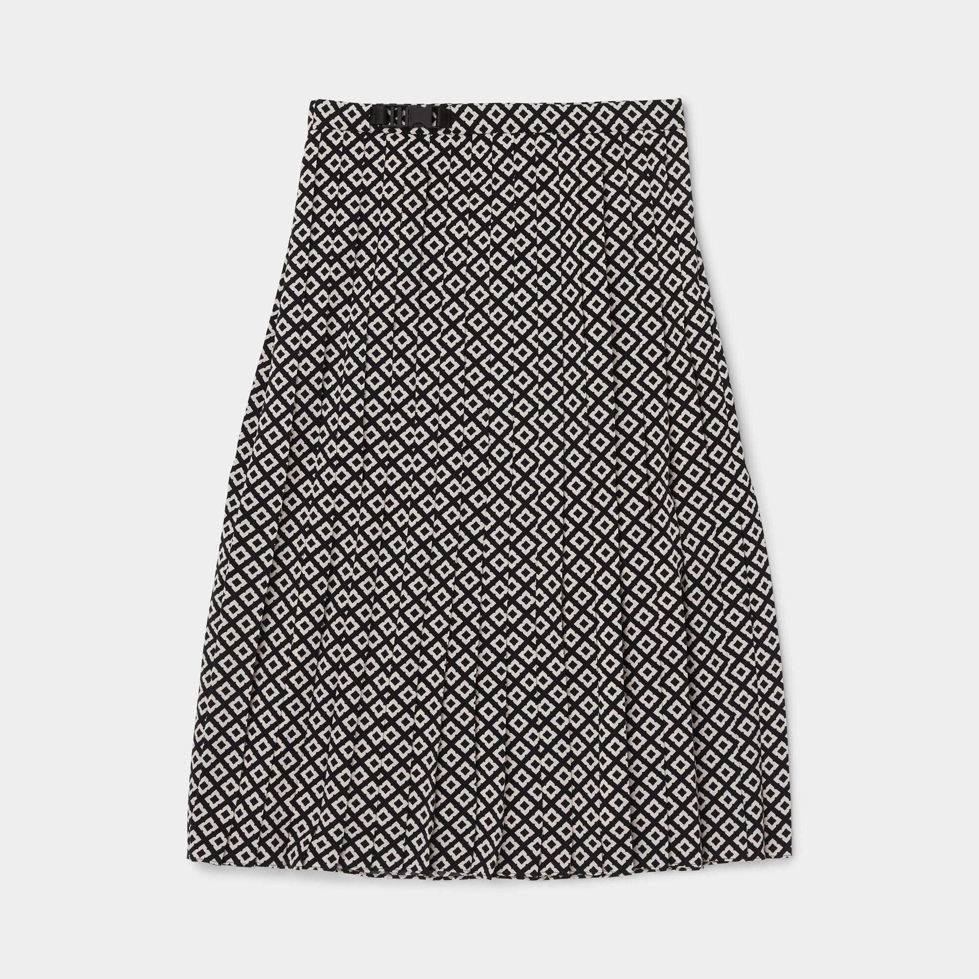 Tech Slk Pleated Midi Skirt - Image 17