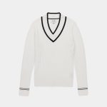 V Neck Cable Sweater