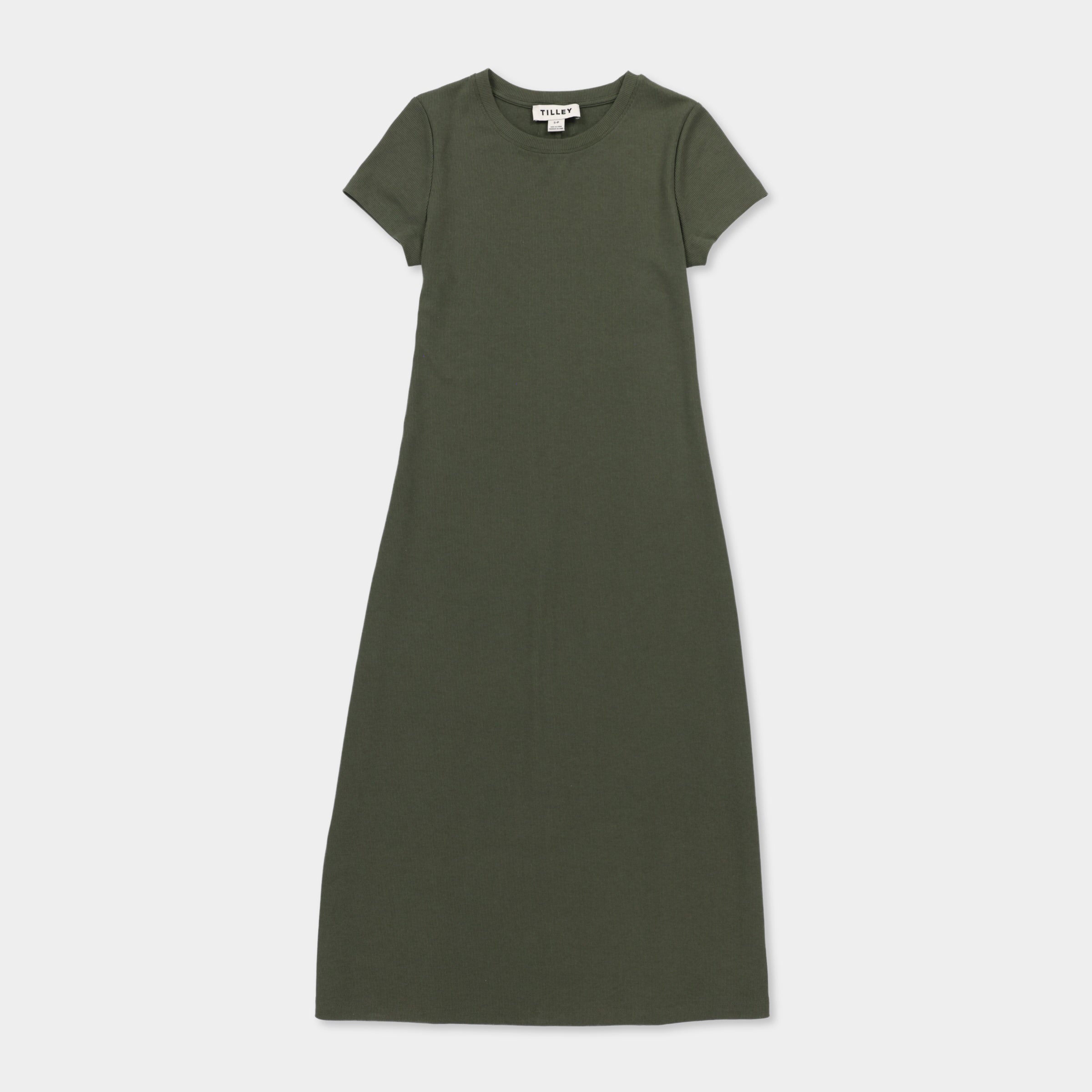 Short Sleeve Rib Tee Dress - Image 6