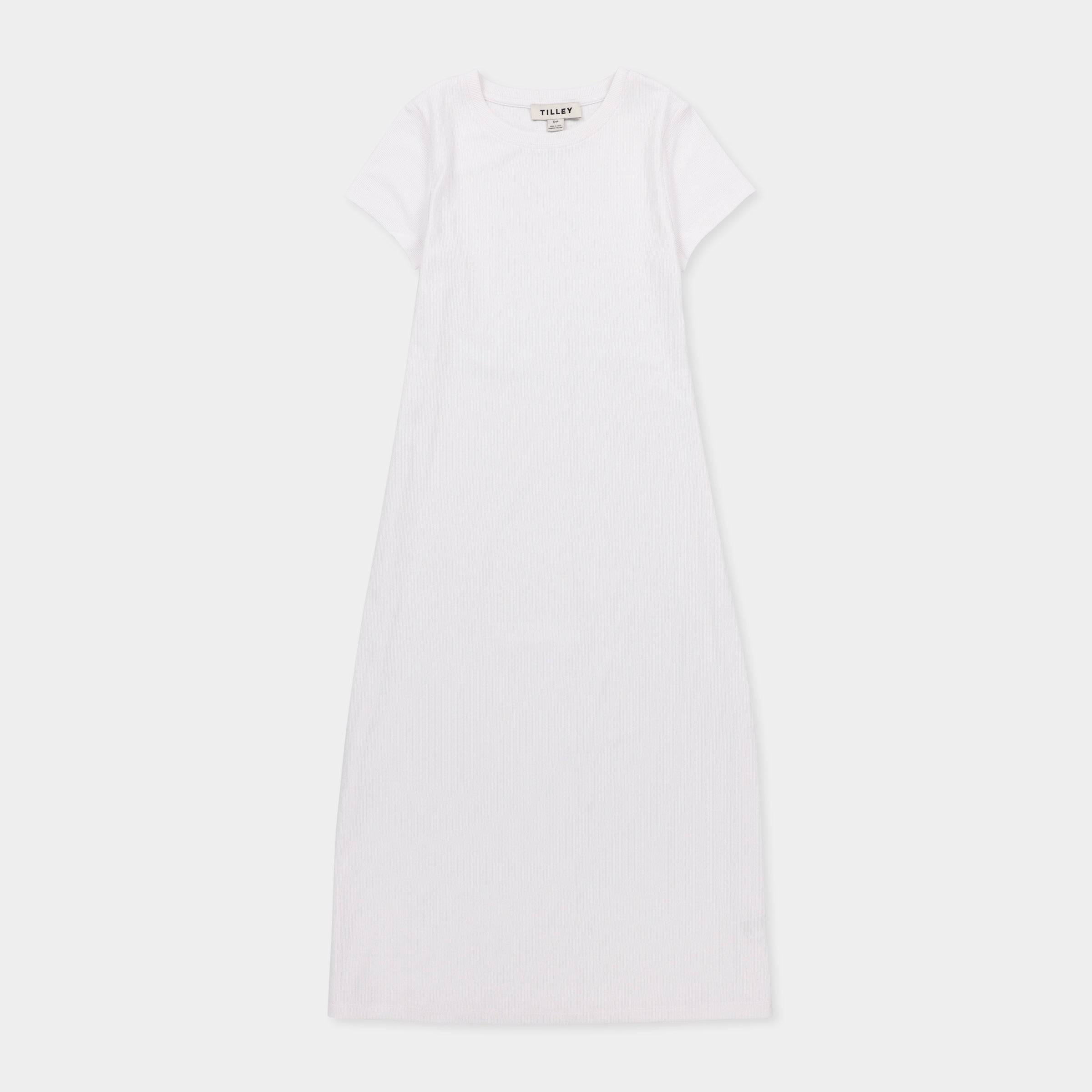 Short Sleeve Rib Tee Dress - Image 23