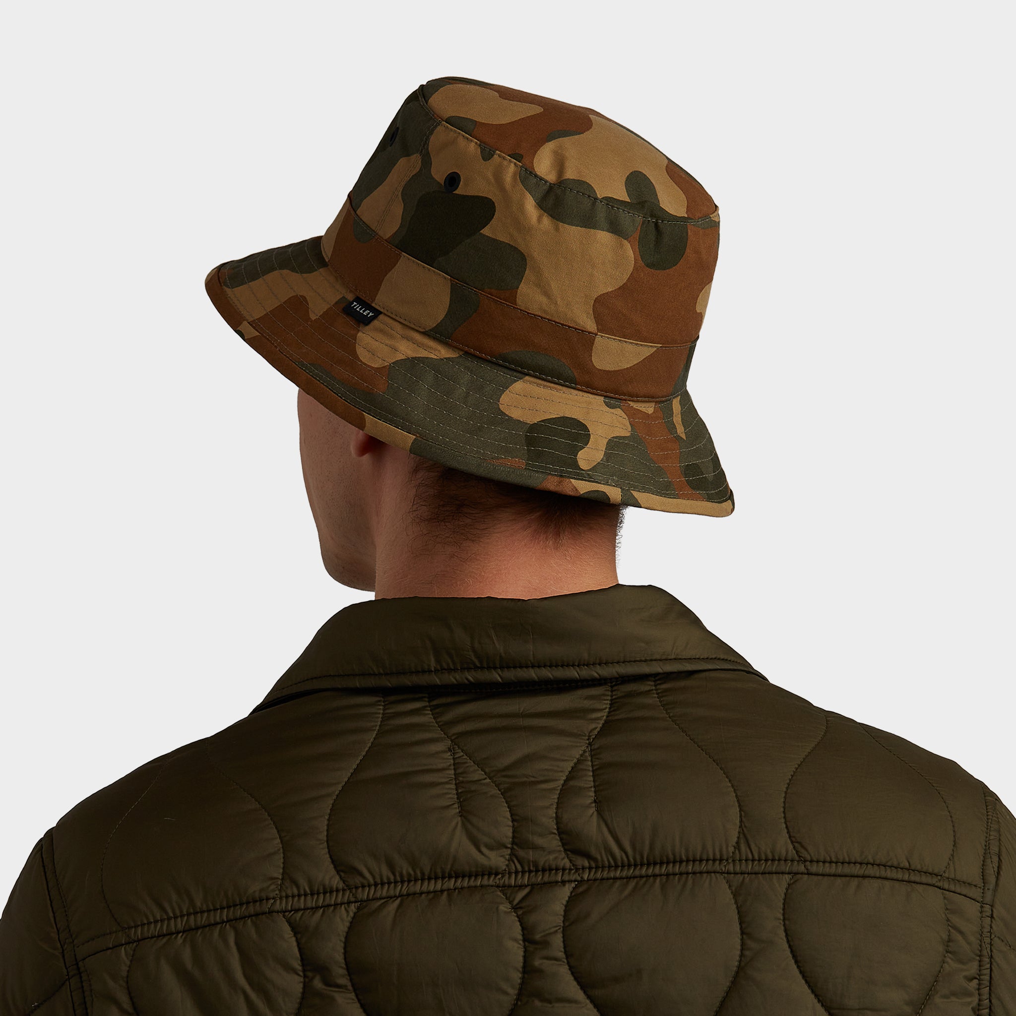 Waxed Camo Bucket Hat - Image 7