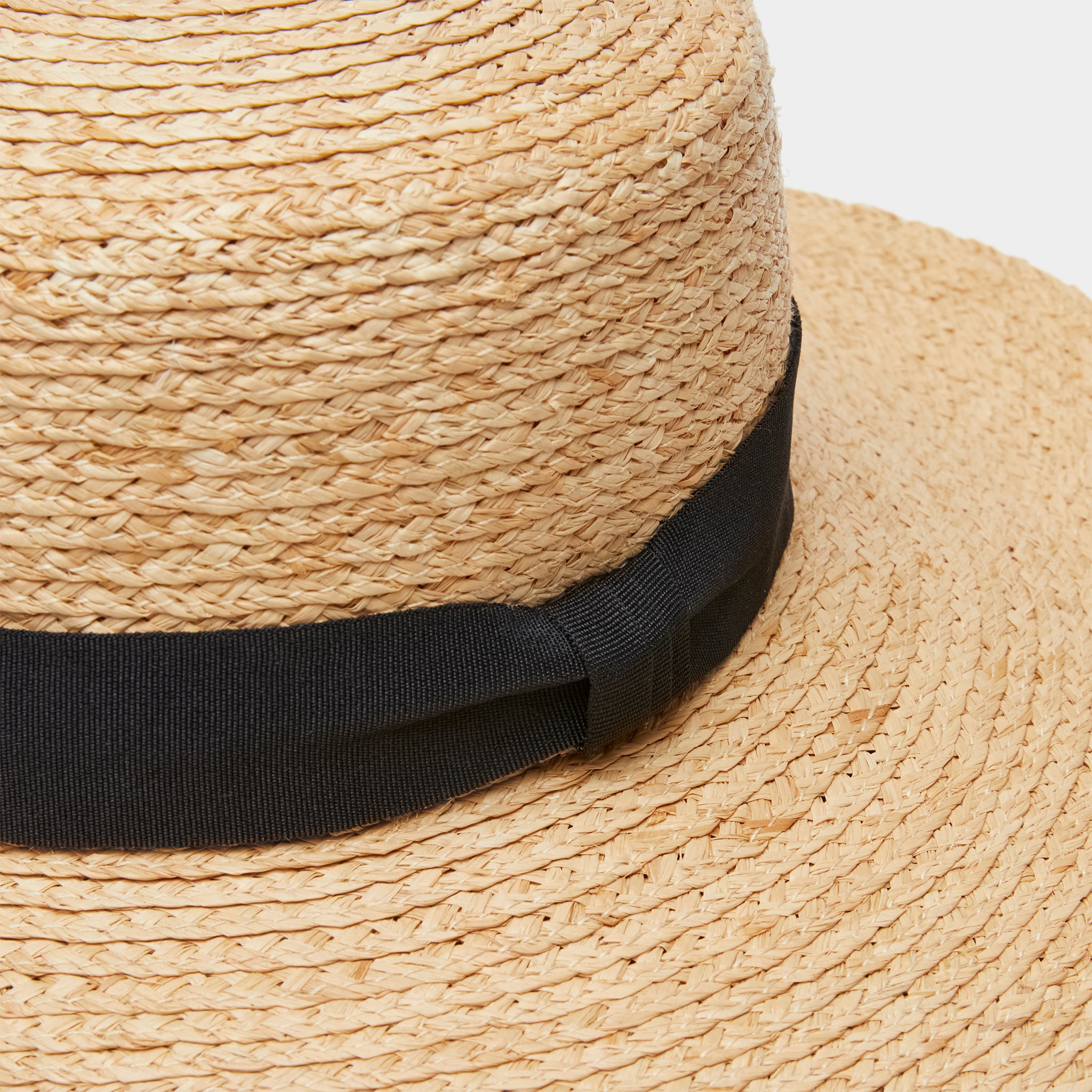 Straw Wide Brimmed Sun Hat - Image 6