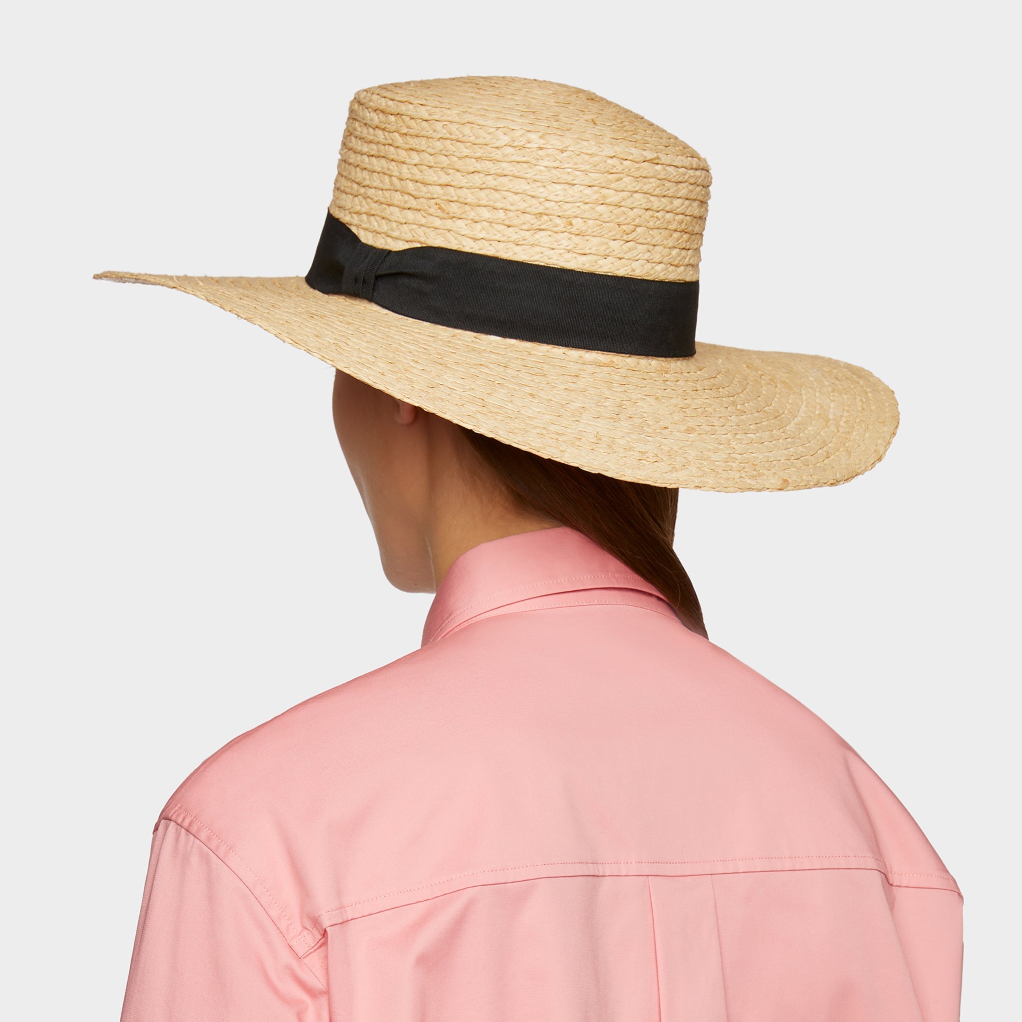Straw Wide Brimmed Sun Hat - Image 5