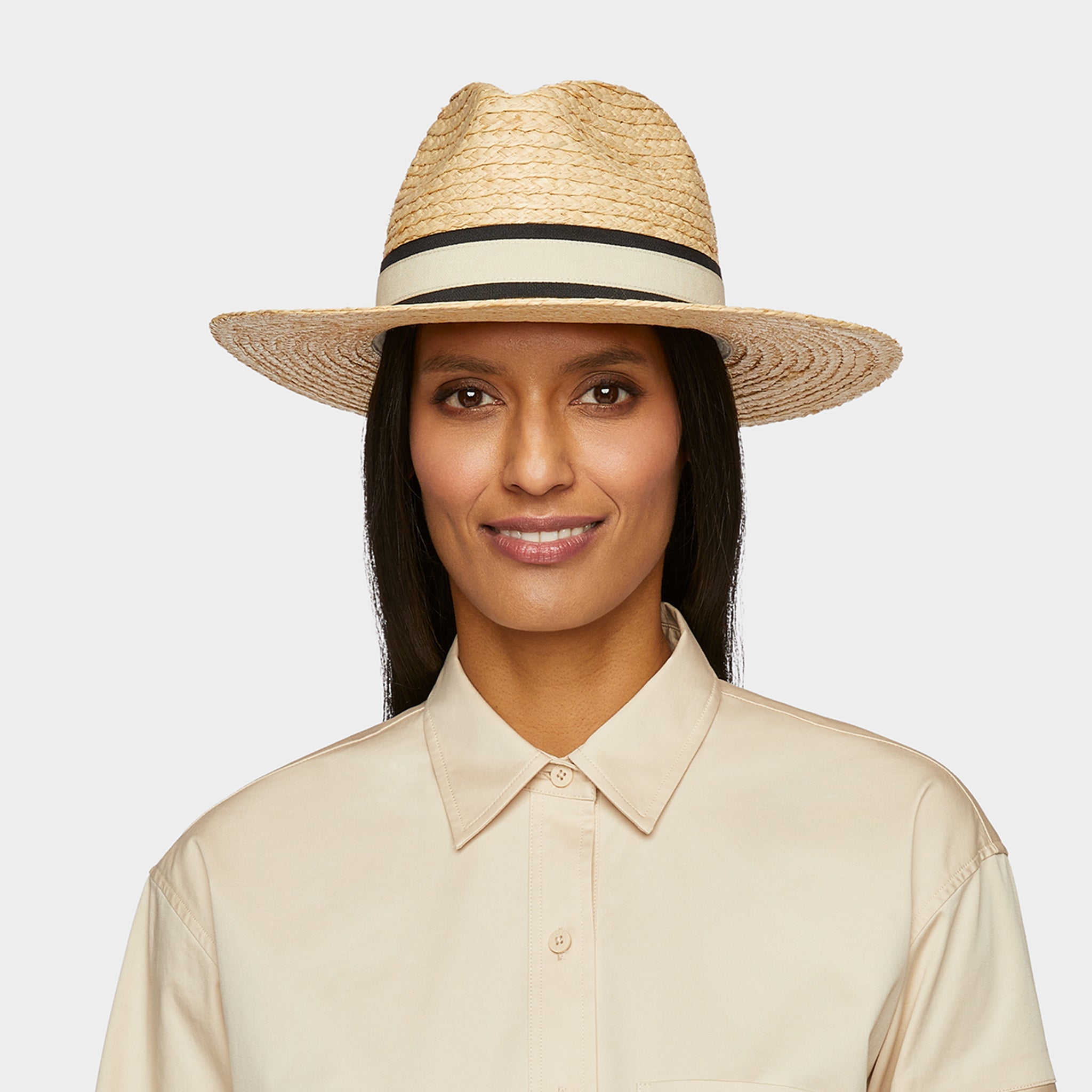 Straw Fedora Sun Hat - Image 2
