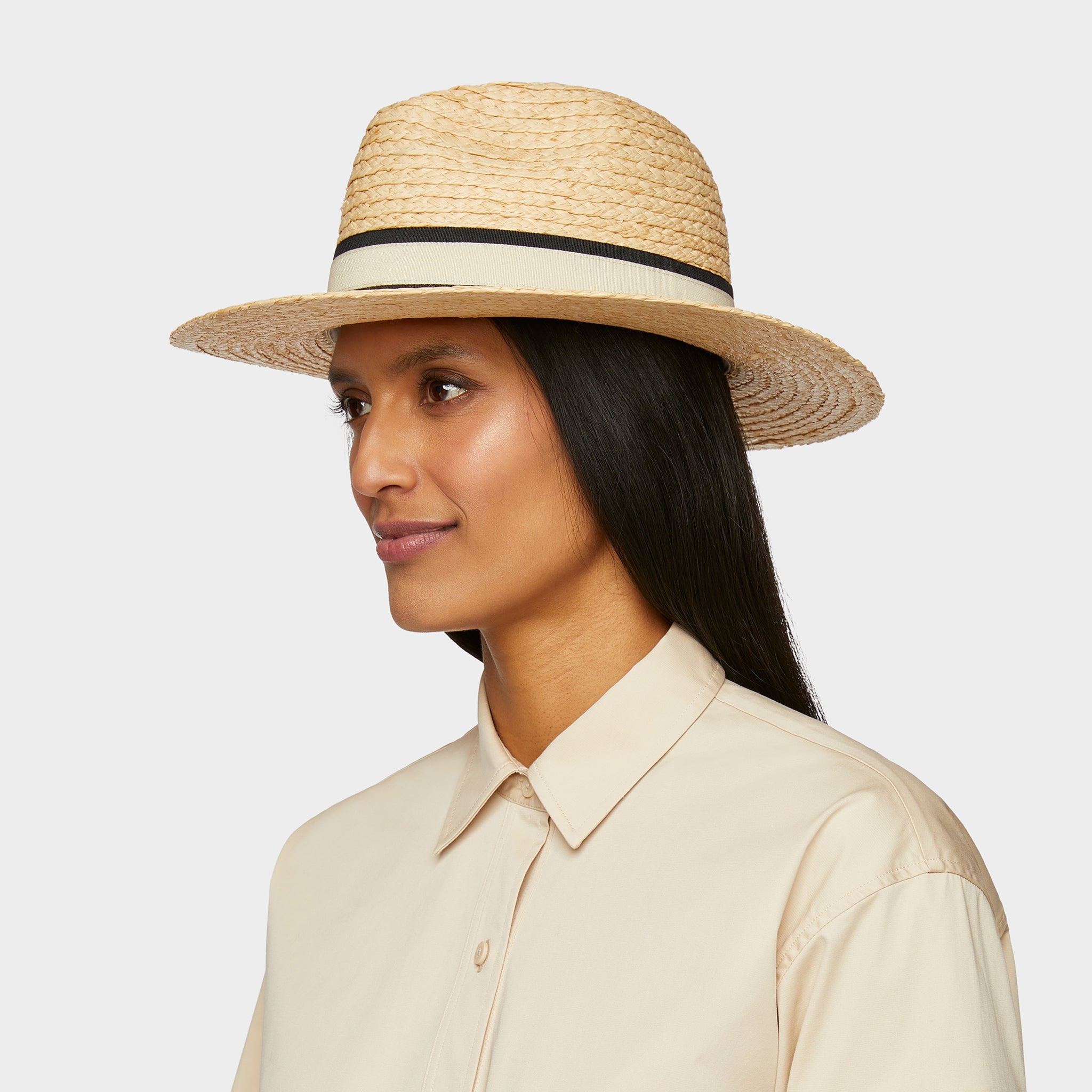 Straw Fedora Sun Hat - Image 3