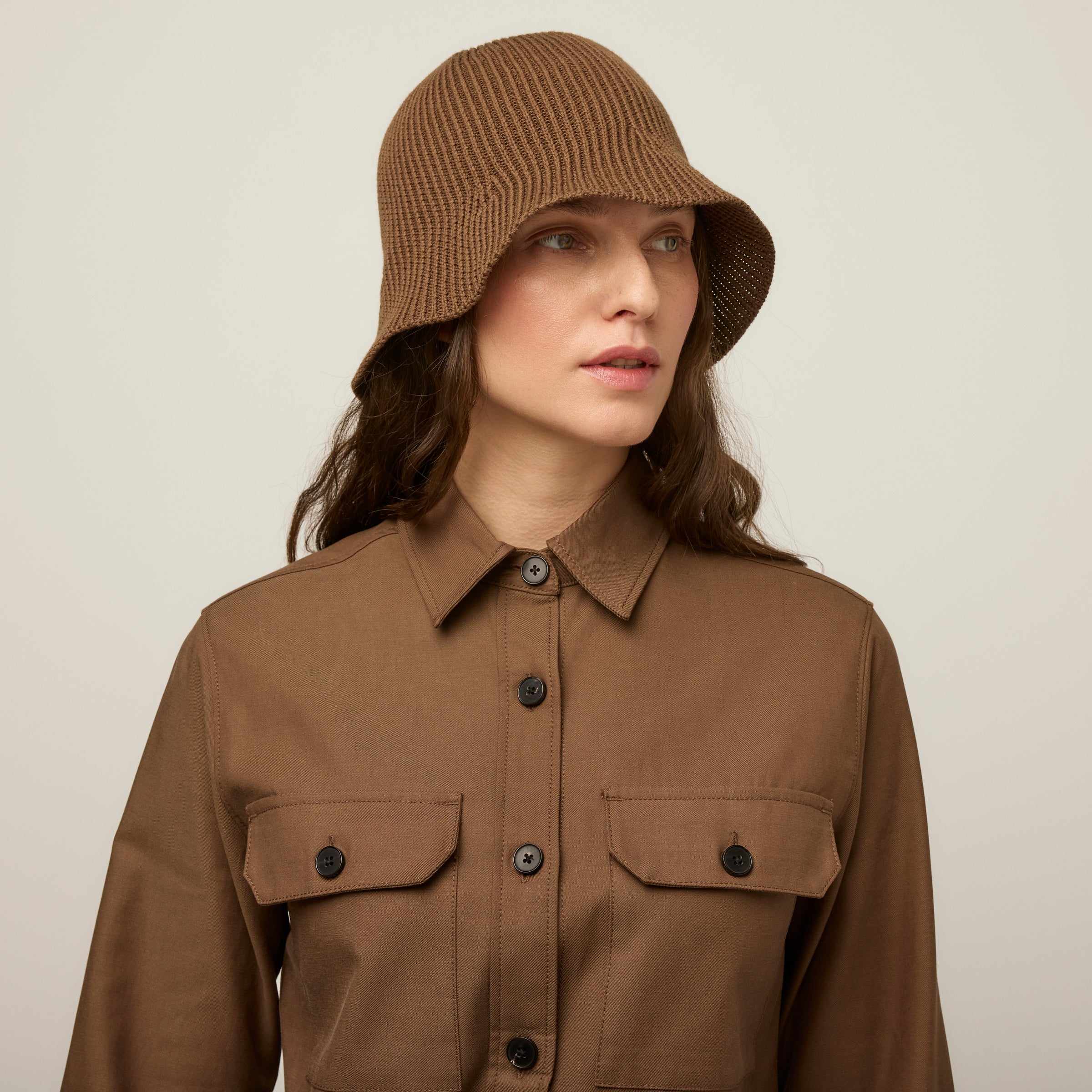 Ribbed Knit Bucket - Image 4