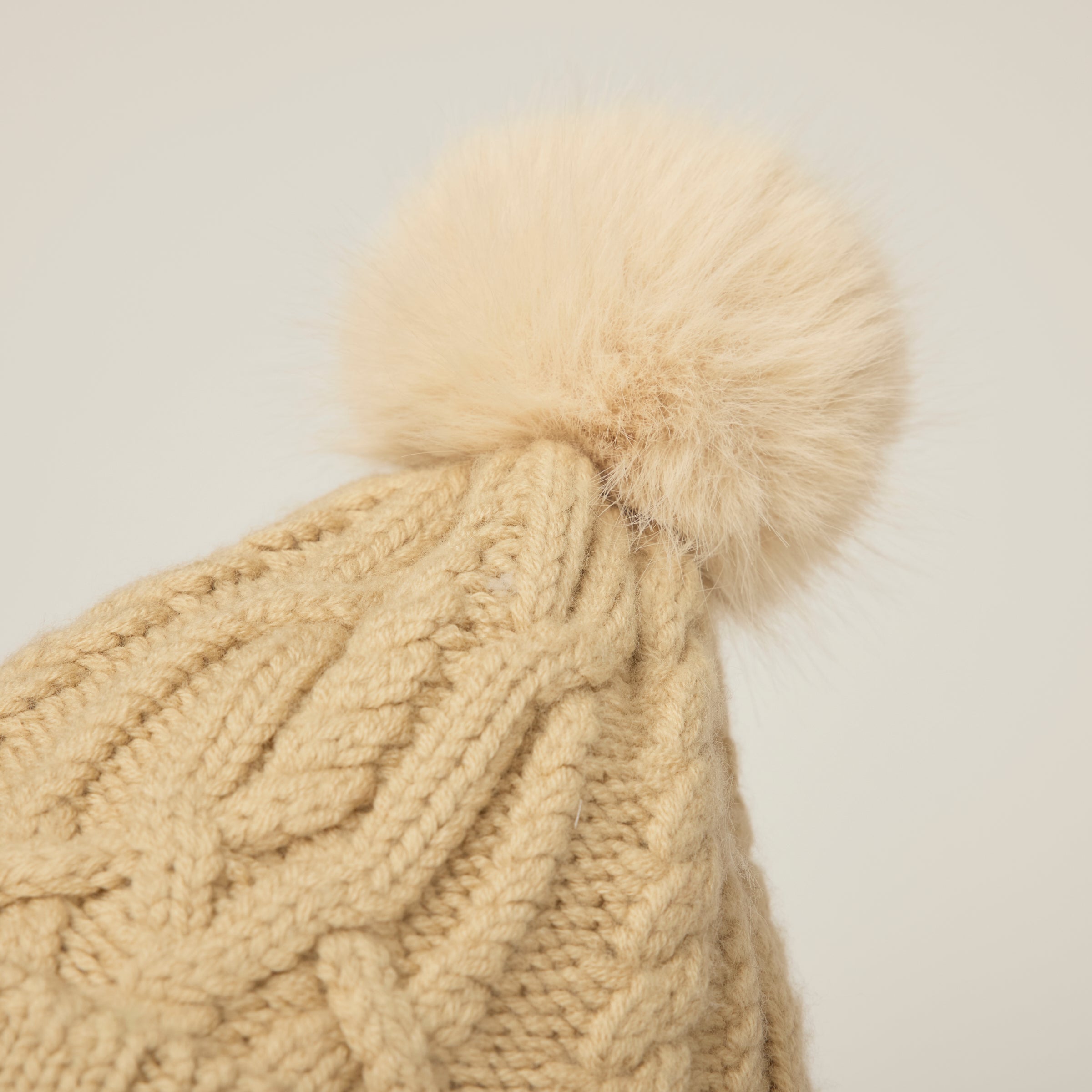 Pom Pom Cable Beanie - Image 22