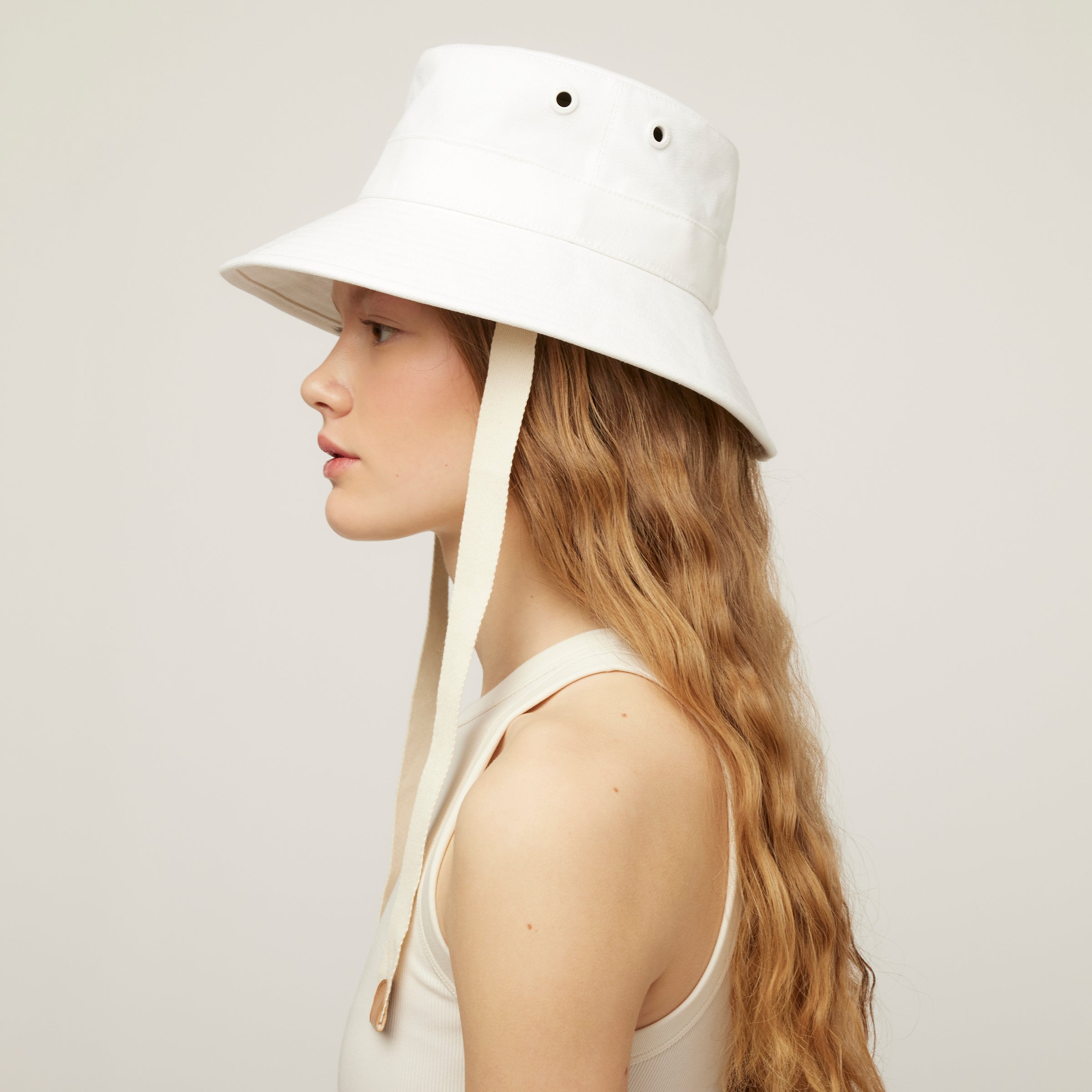 Wide Brim Canvas Sun Hat - Image 3