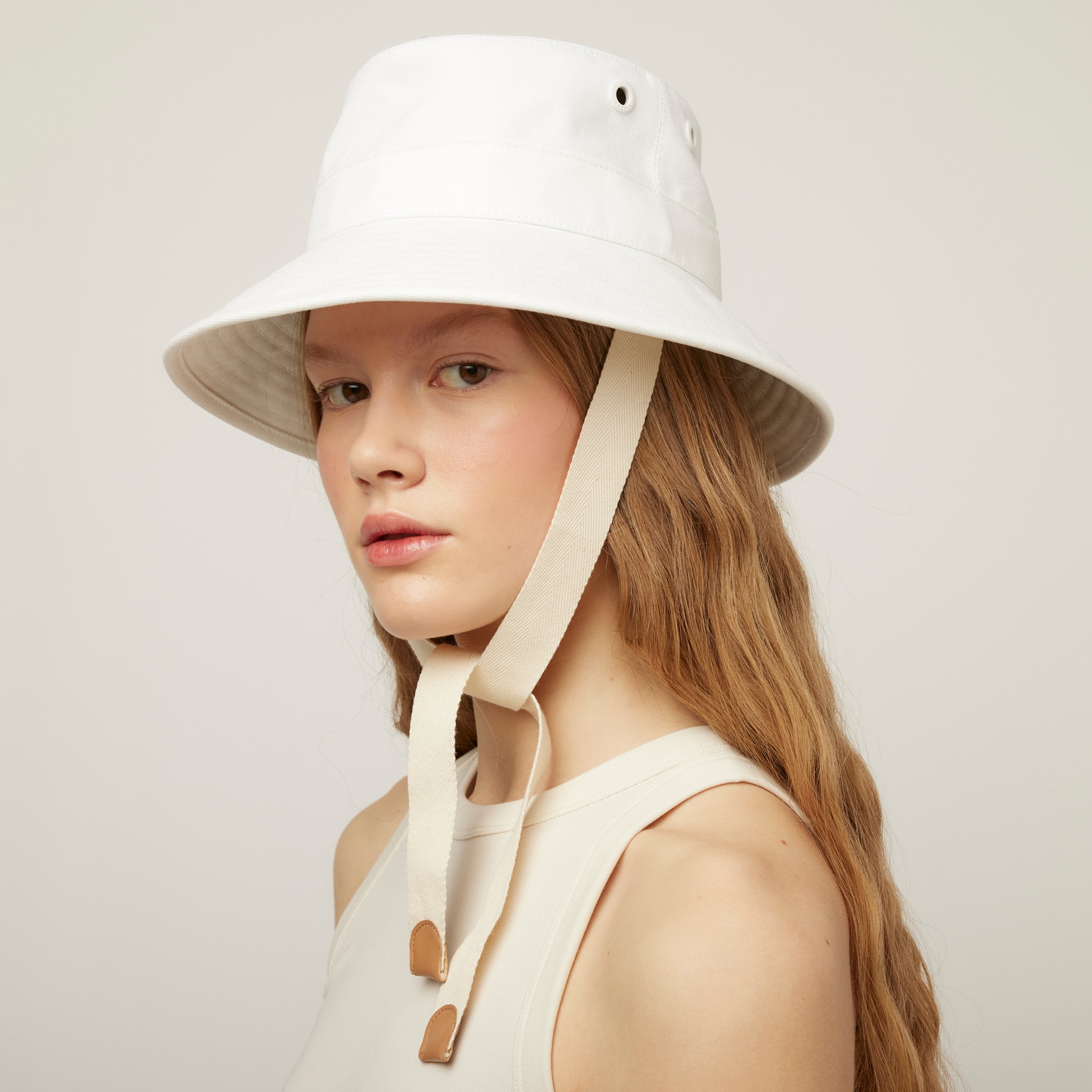 Wide Brim Canvas Sun Hat - Image 2