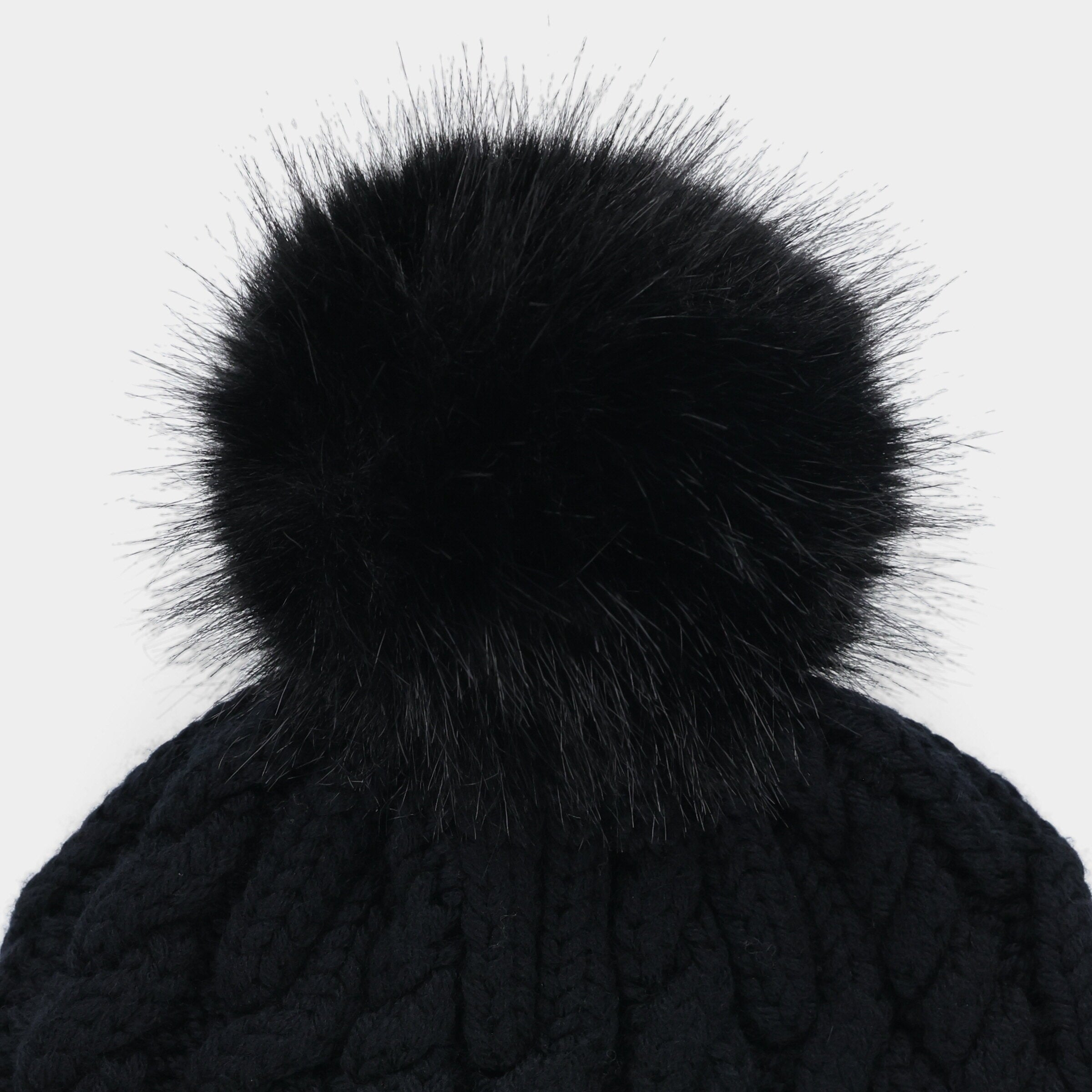 Pom Pom Cable Beanie - Image 35