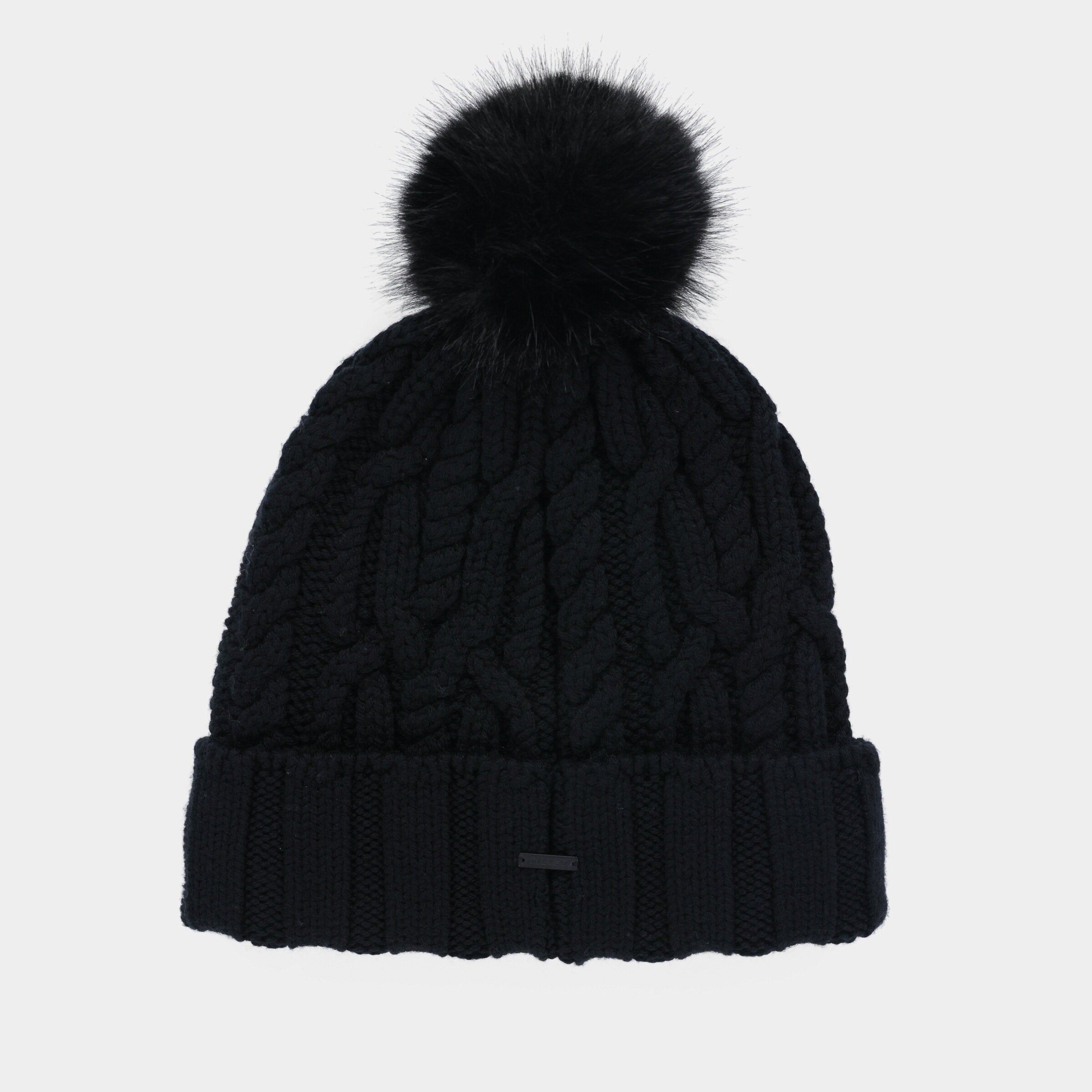 Pom Pom Cable Beanie - Image 36