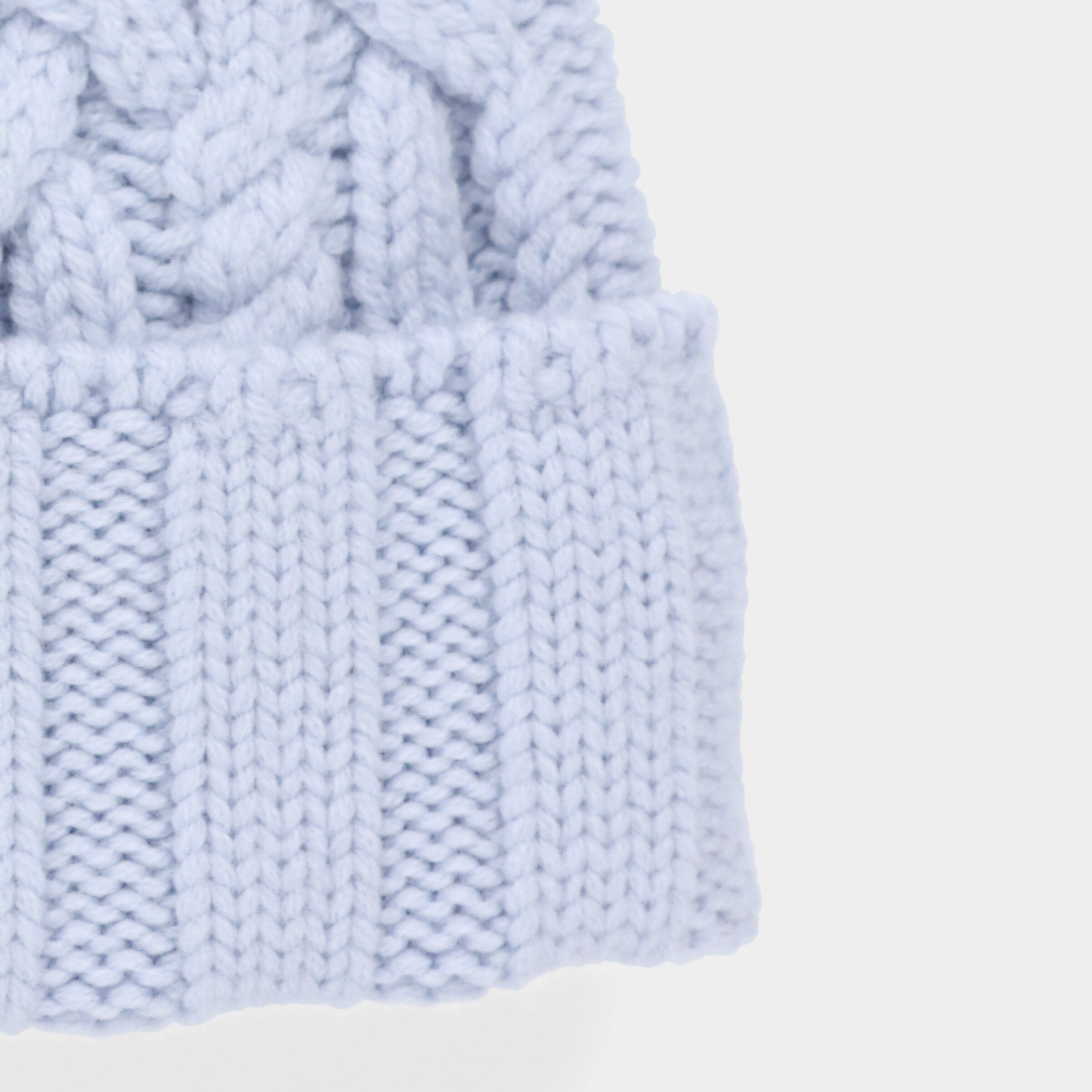 Pom Pom Cable Beanie - Image 15