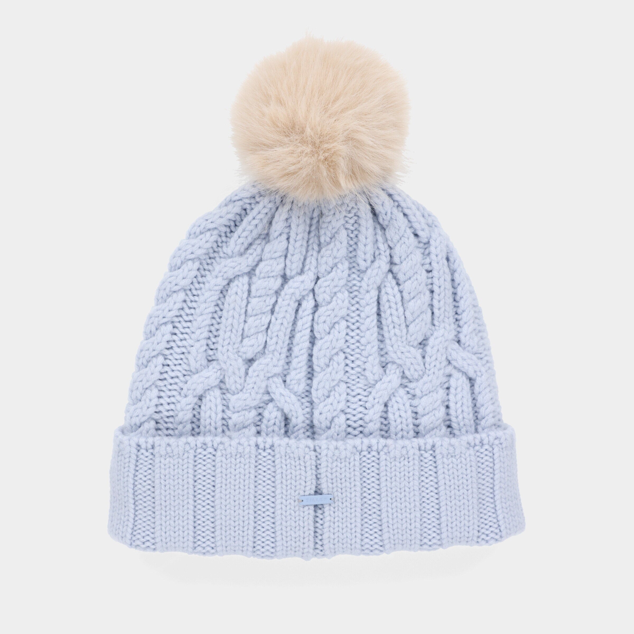 Pom Pom Cable Beanie - Image 17