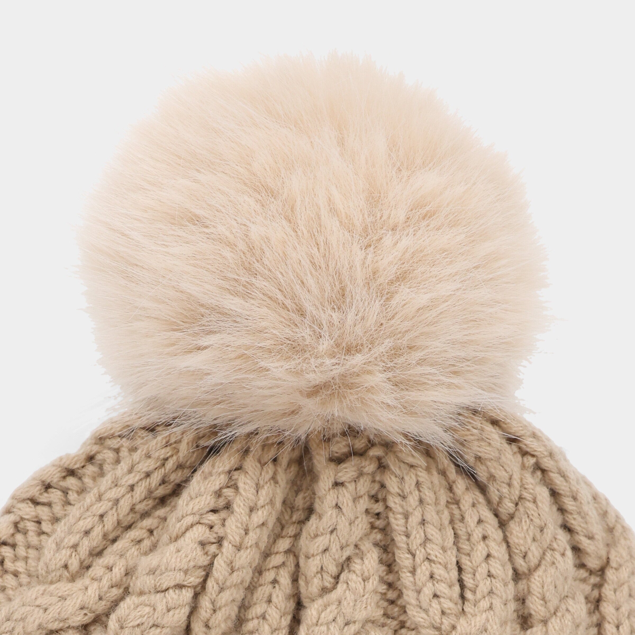 Pom Pom Cable Beanie - Image 25