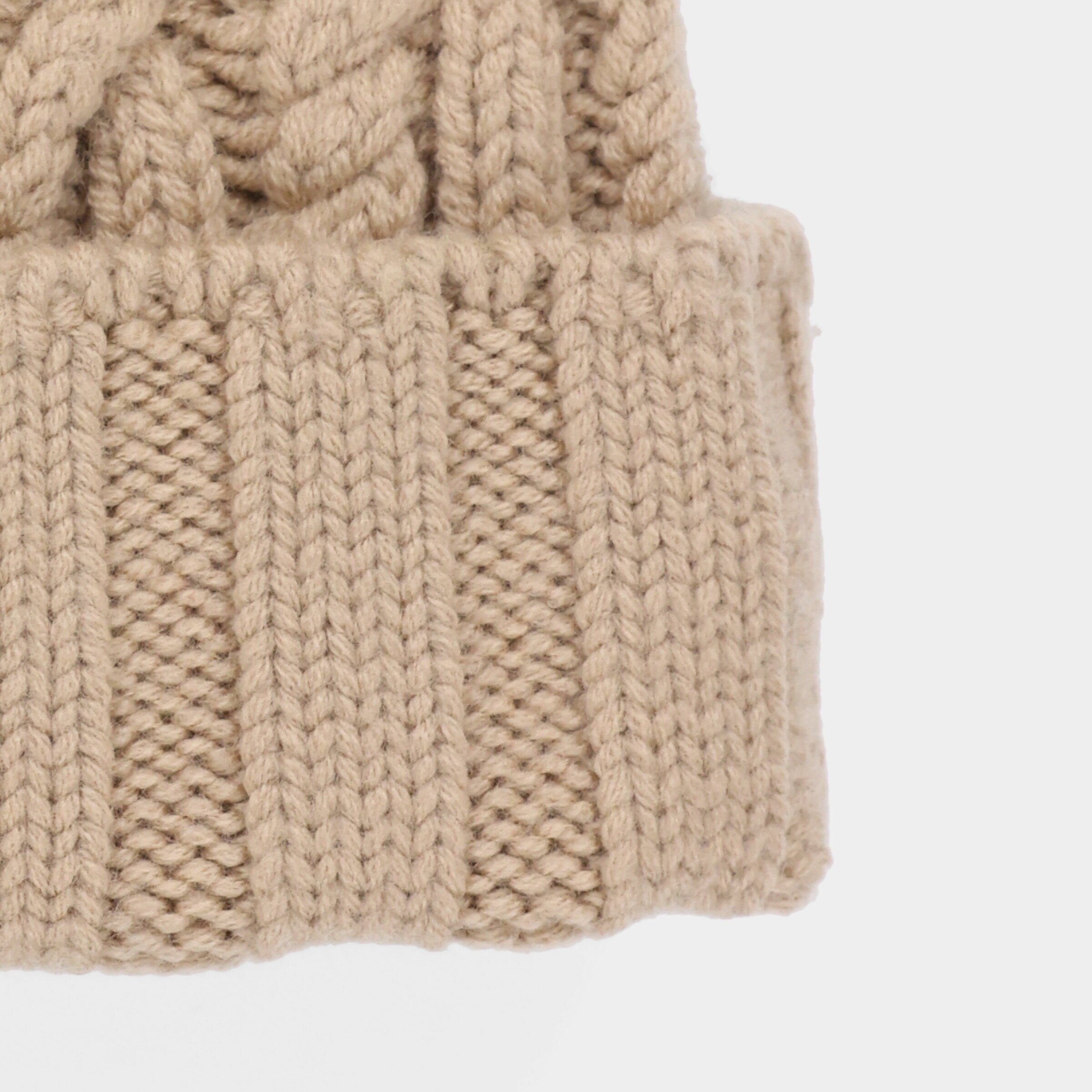 Pom Pom Cable Beanie - Image 27