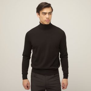 Stretch Merino Turtleneck