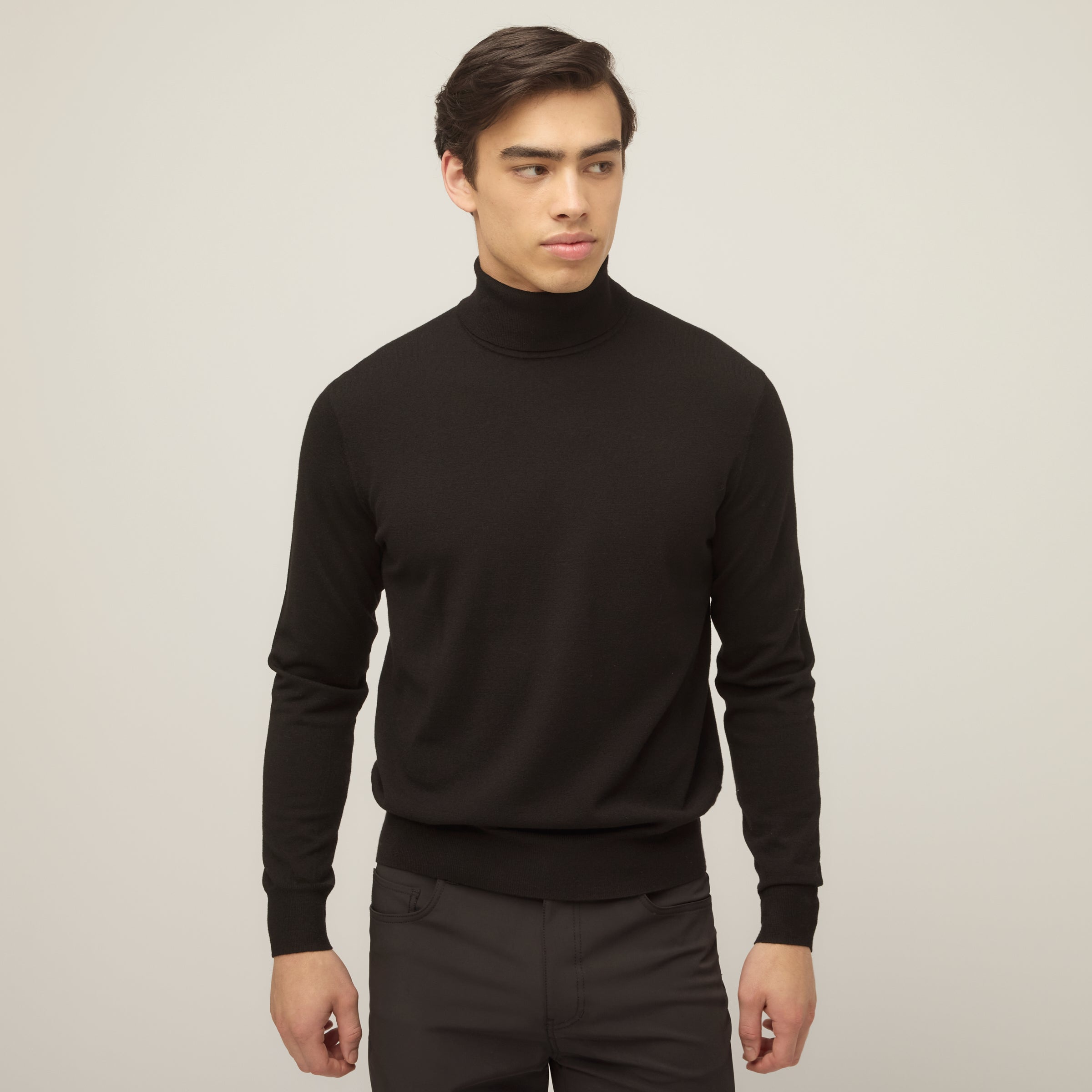 Stretch Merino Turtleneck - Image 7
