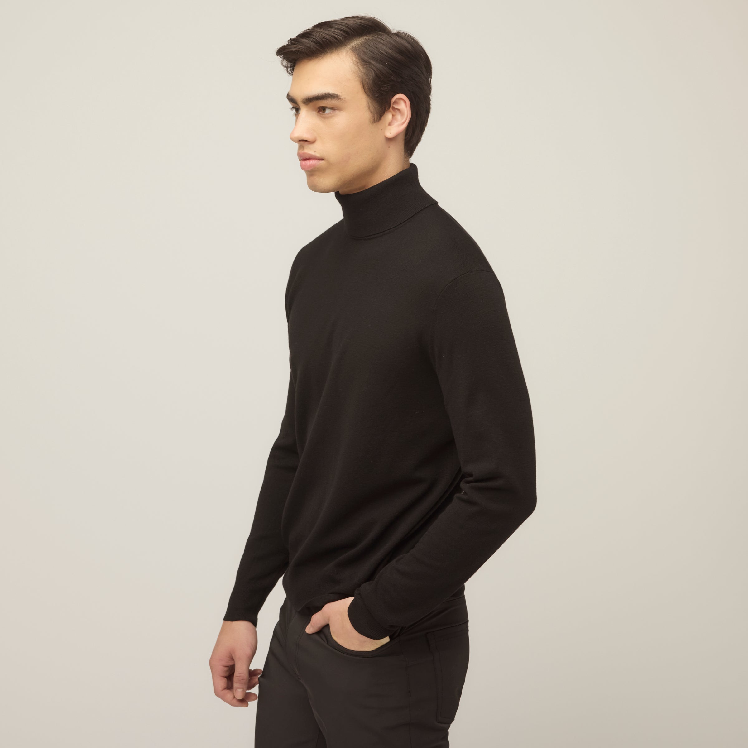 Stretch Merino Turtleneck - Image 8