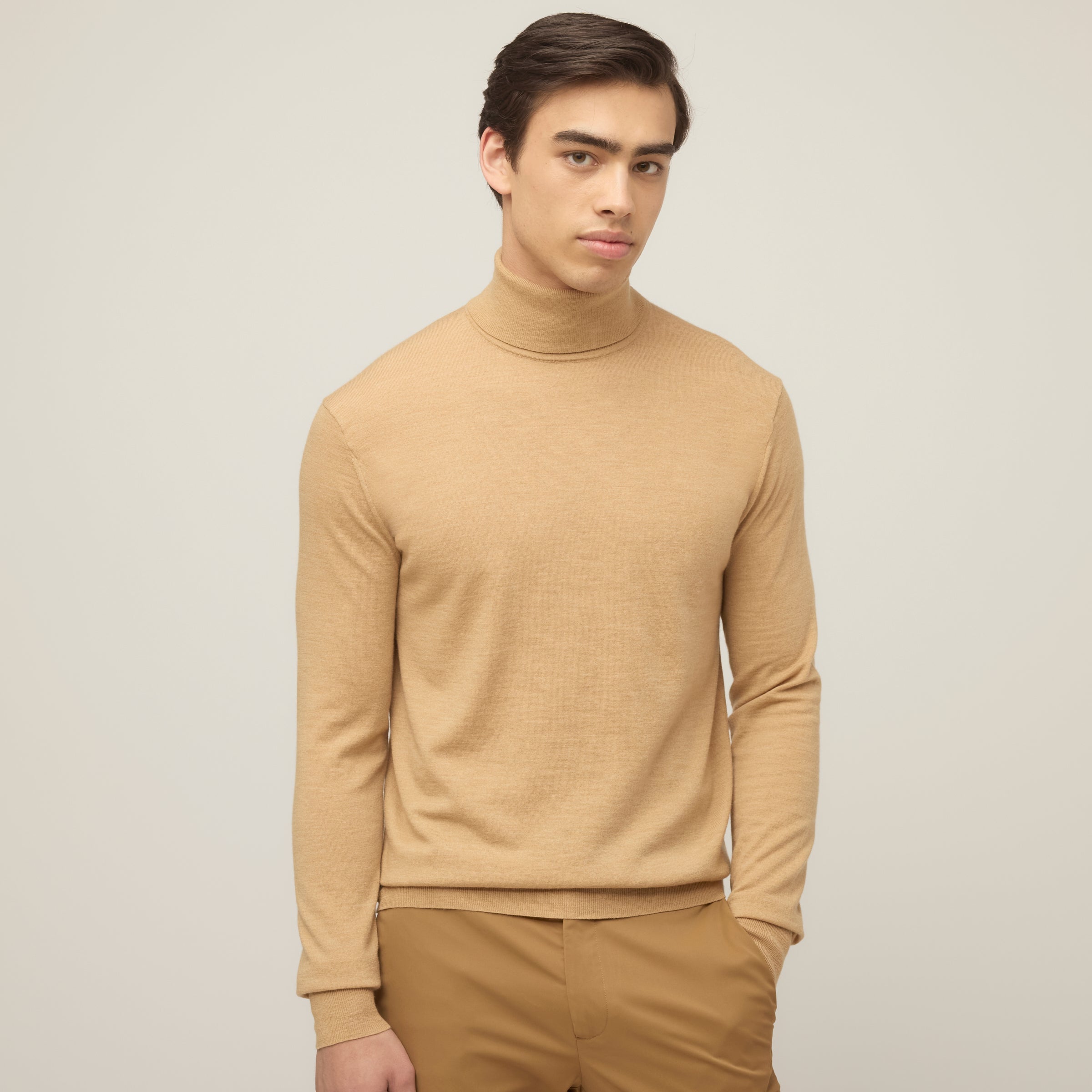 Stretch Merino Turtleneck - Image 30