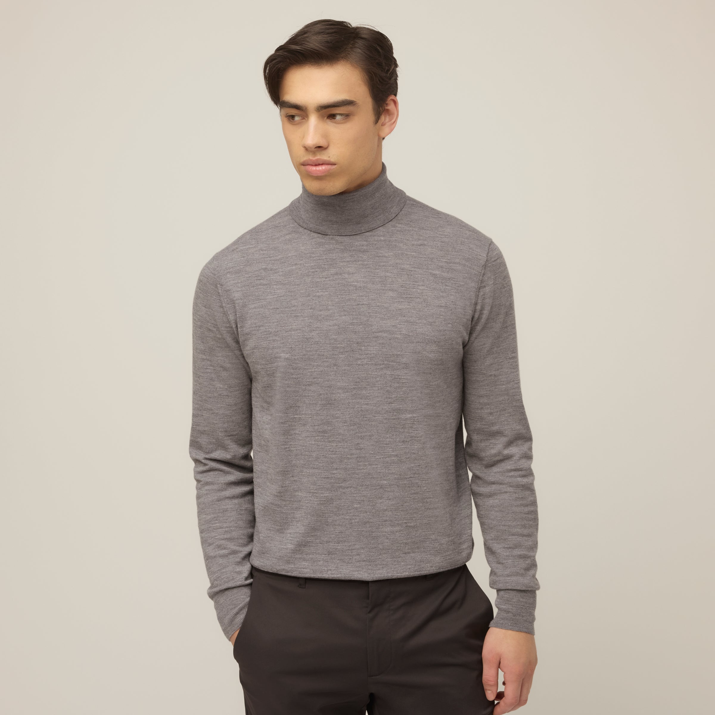 Stretch Merino Turtleneck - Image 20