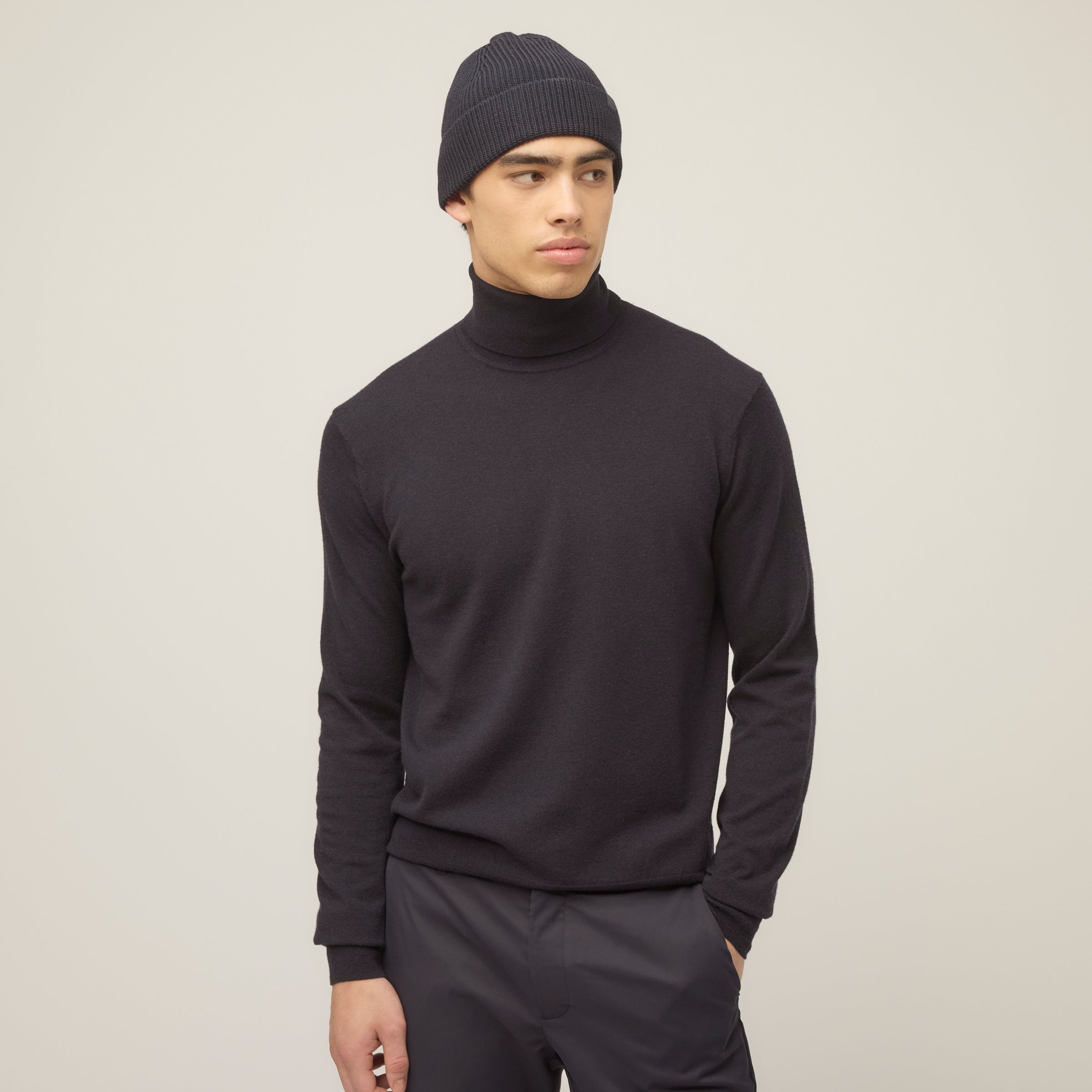 Stretch Merino Turtleneck - Image 26