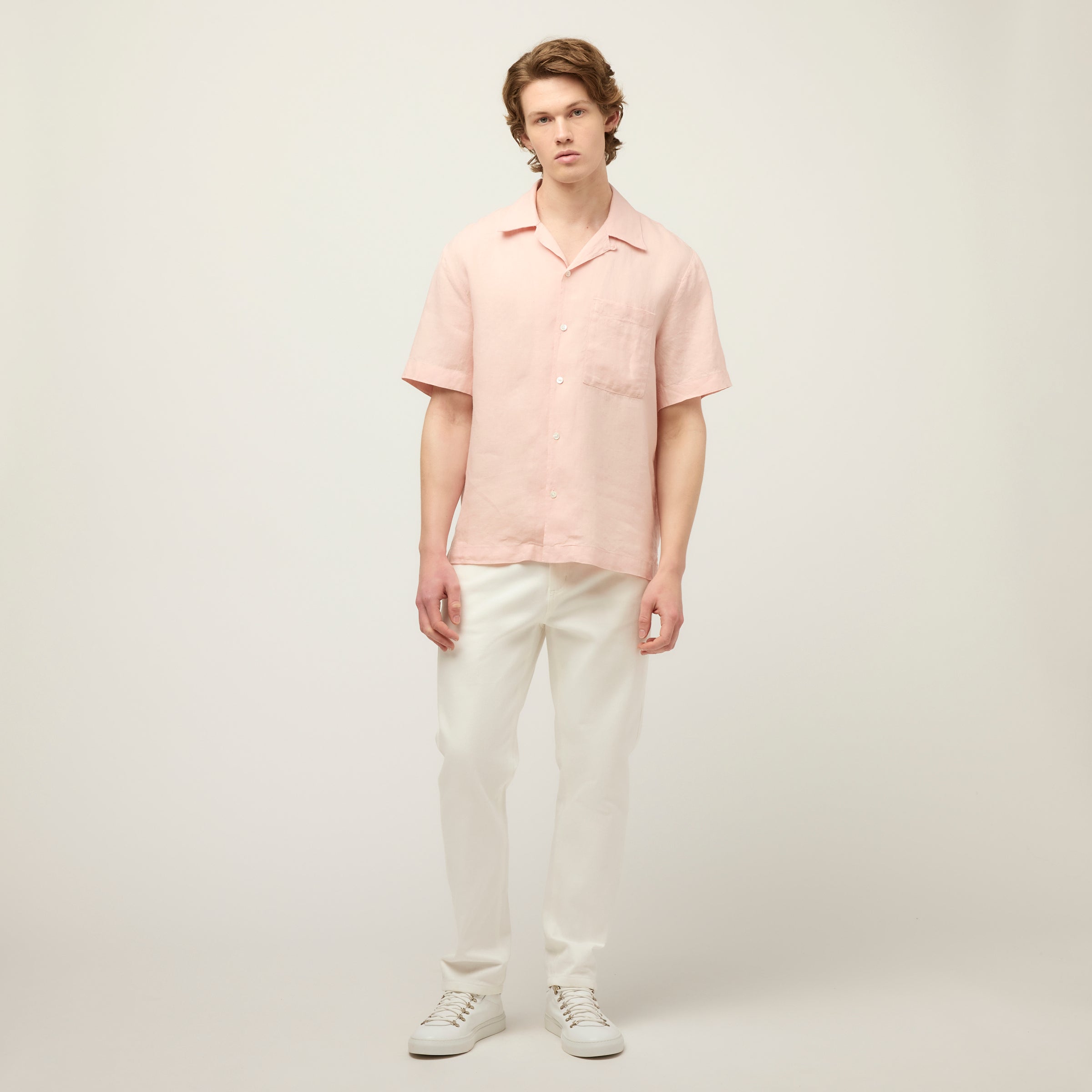 Short Sleeve Linen Camp Shirt - Image 29
