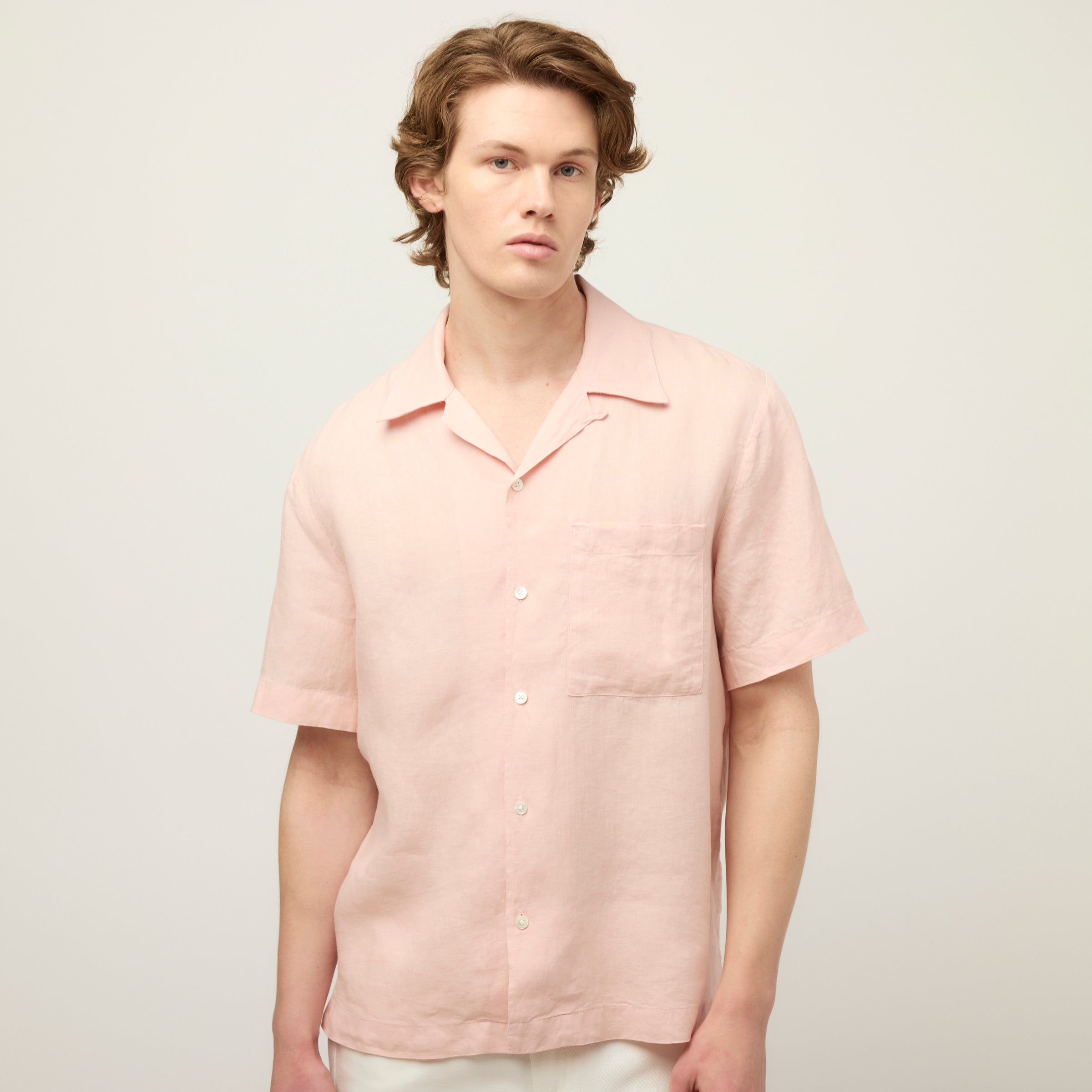 Short Sleeve Linen Camp Shirt - Image 23