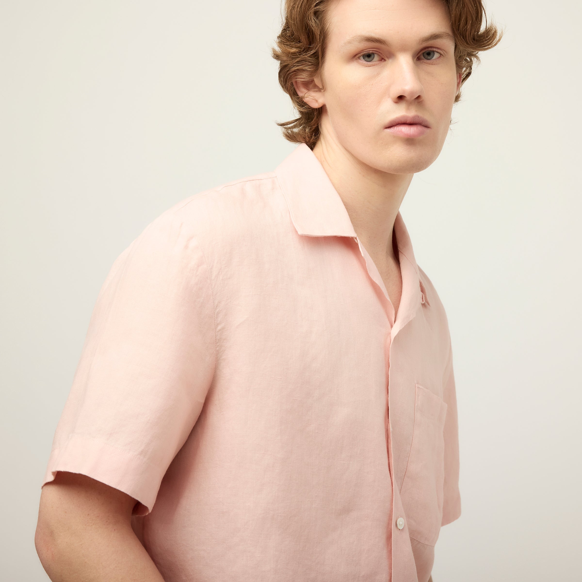 Short Sleeve Linen Camp Shirt - Image 26