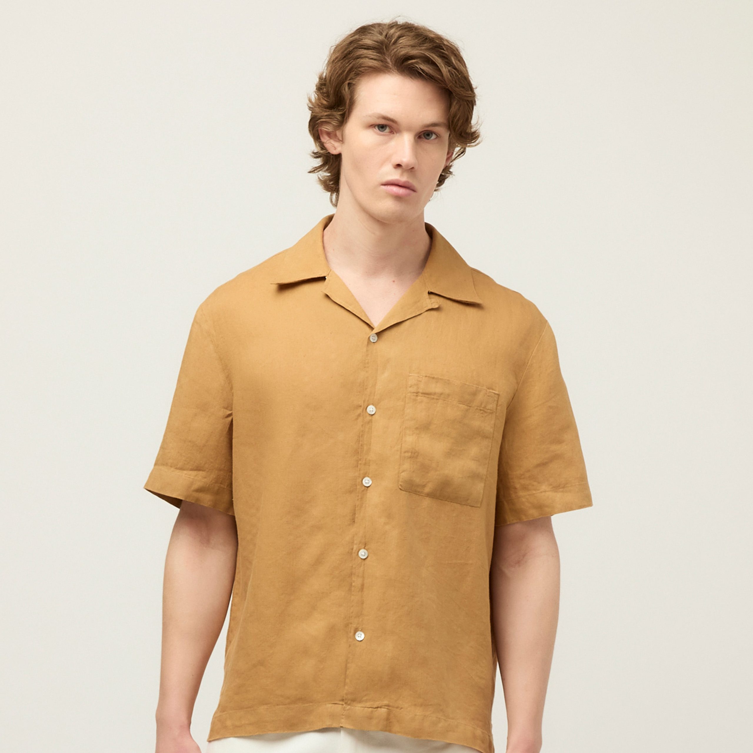 Short Sleeve Linen Camp Shirt - Image 13