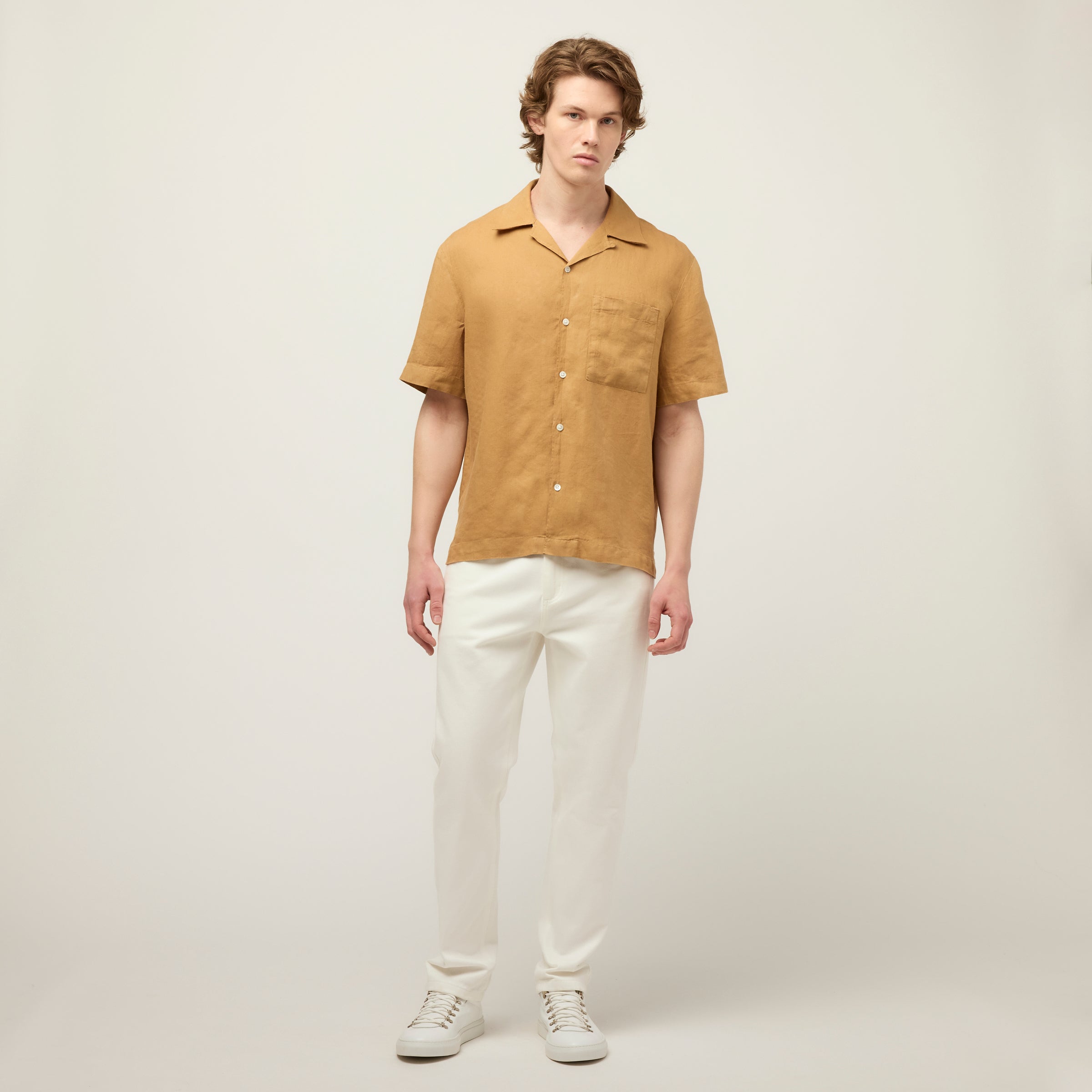 Short Sleeve Linen Camp Shirt - Image 17