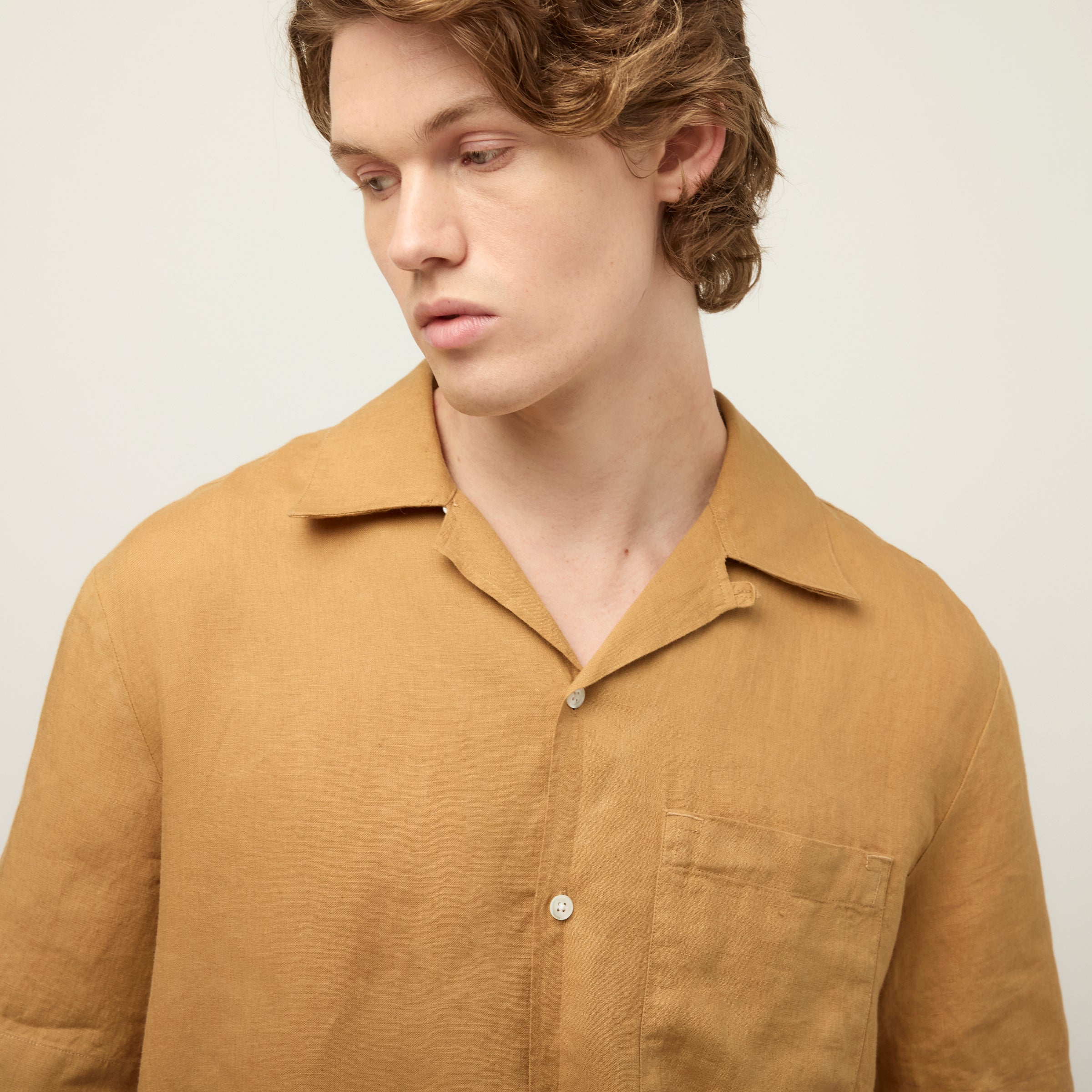 Short Sleeve Linen Camp Shirt - Image 15