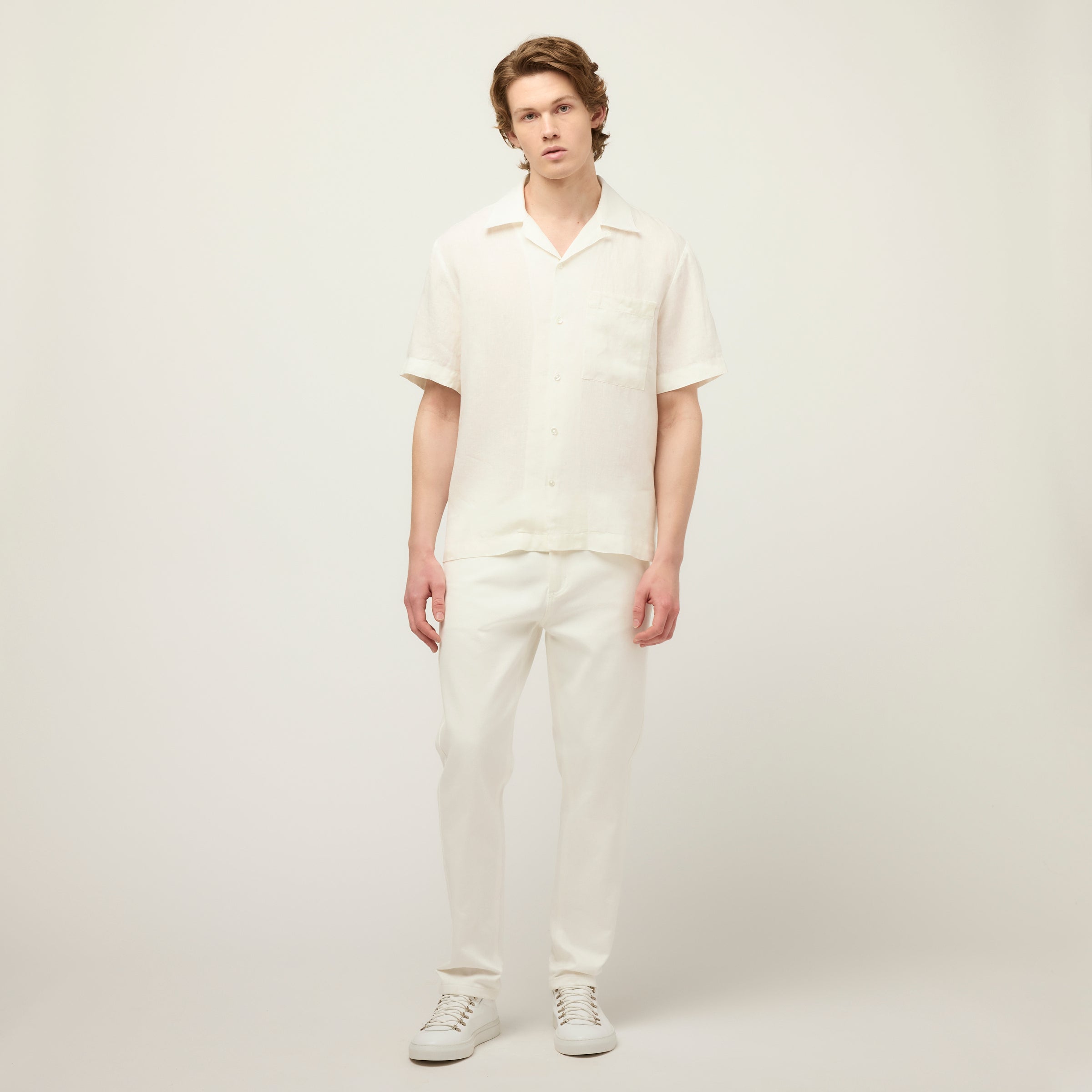 Short Sleeve Linen Camp Shirt - Image 7