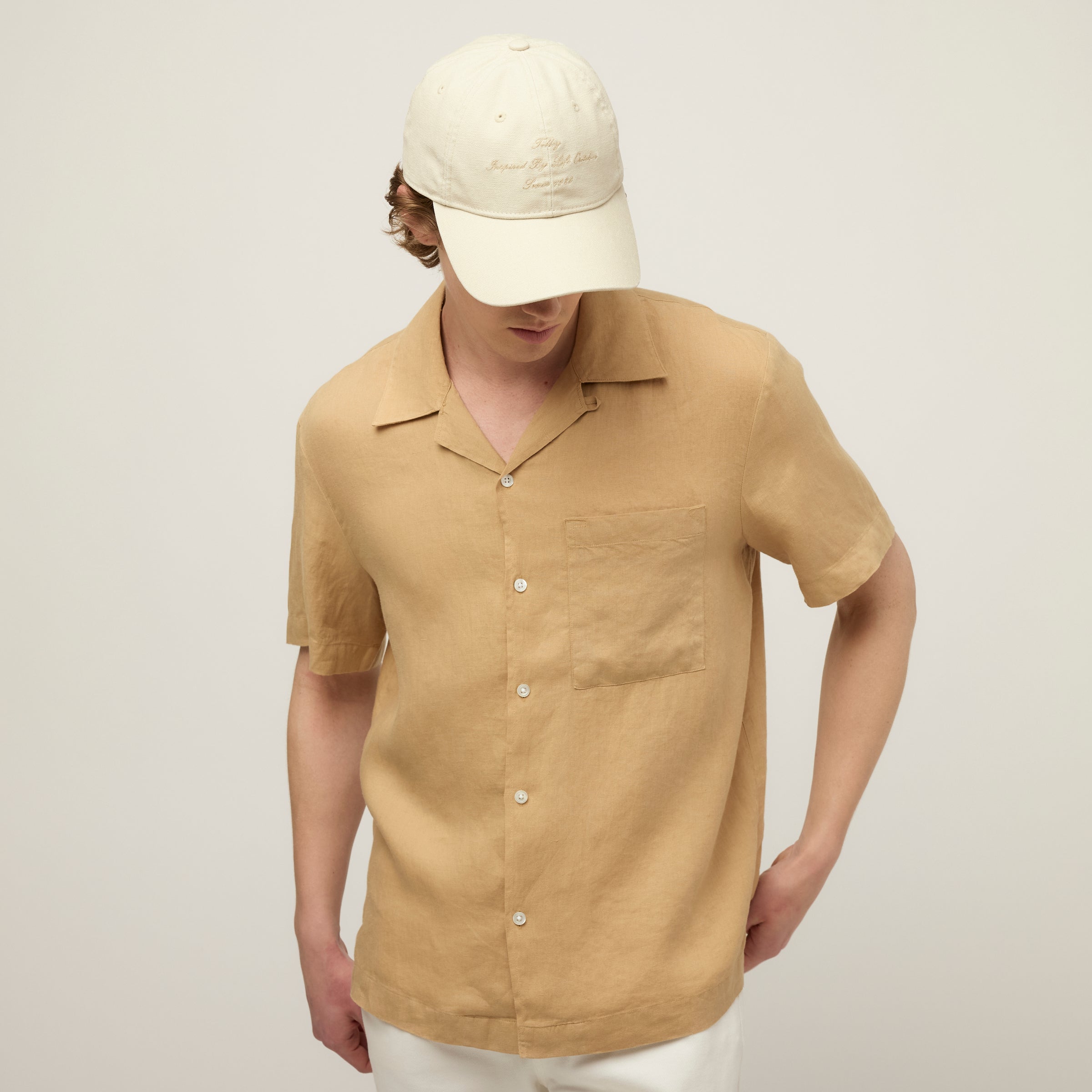 Short Sleeve Linen Camp Shirt - Image 36