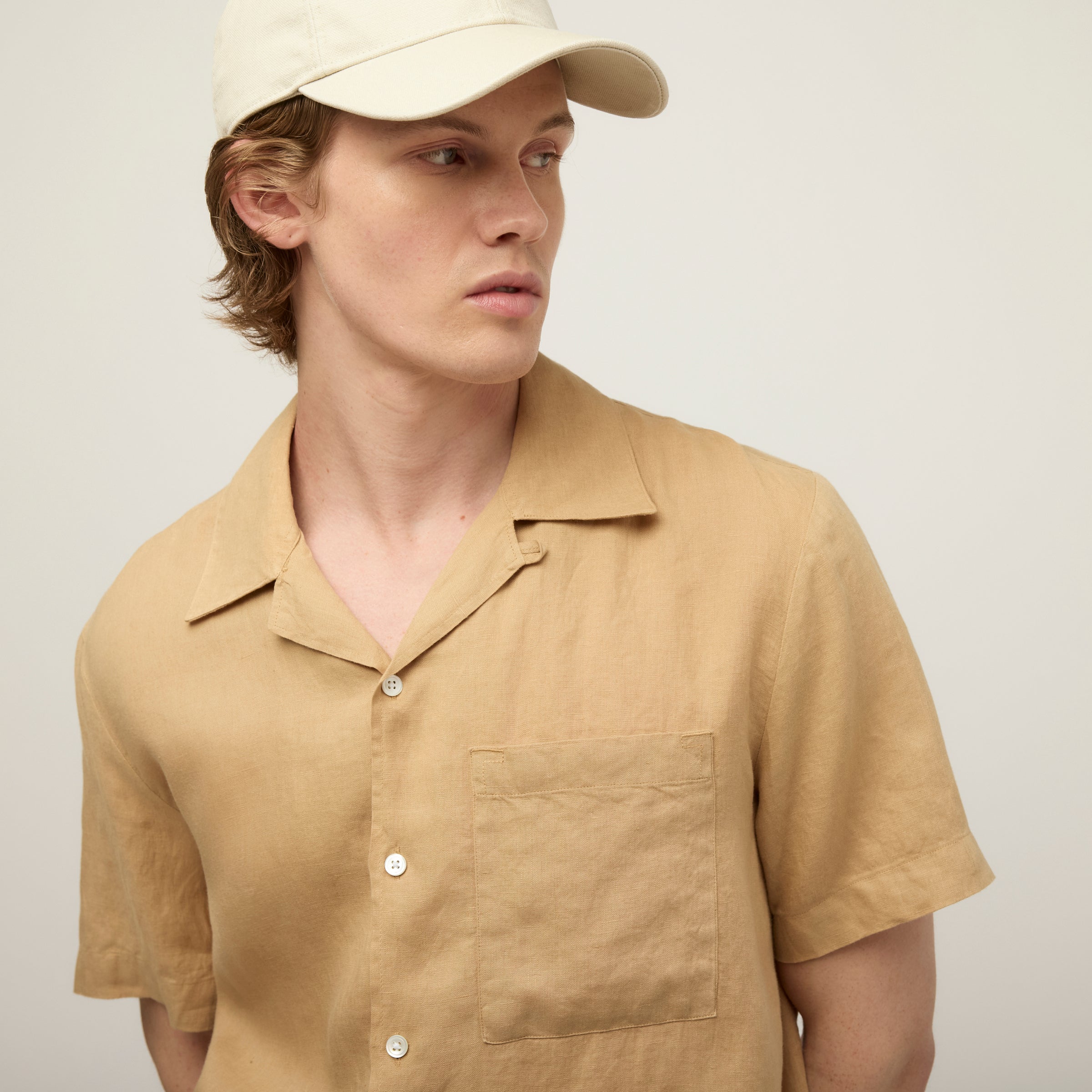 Short Sleeve Linen Camp Shirt - Image 37
