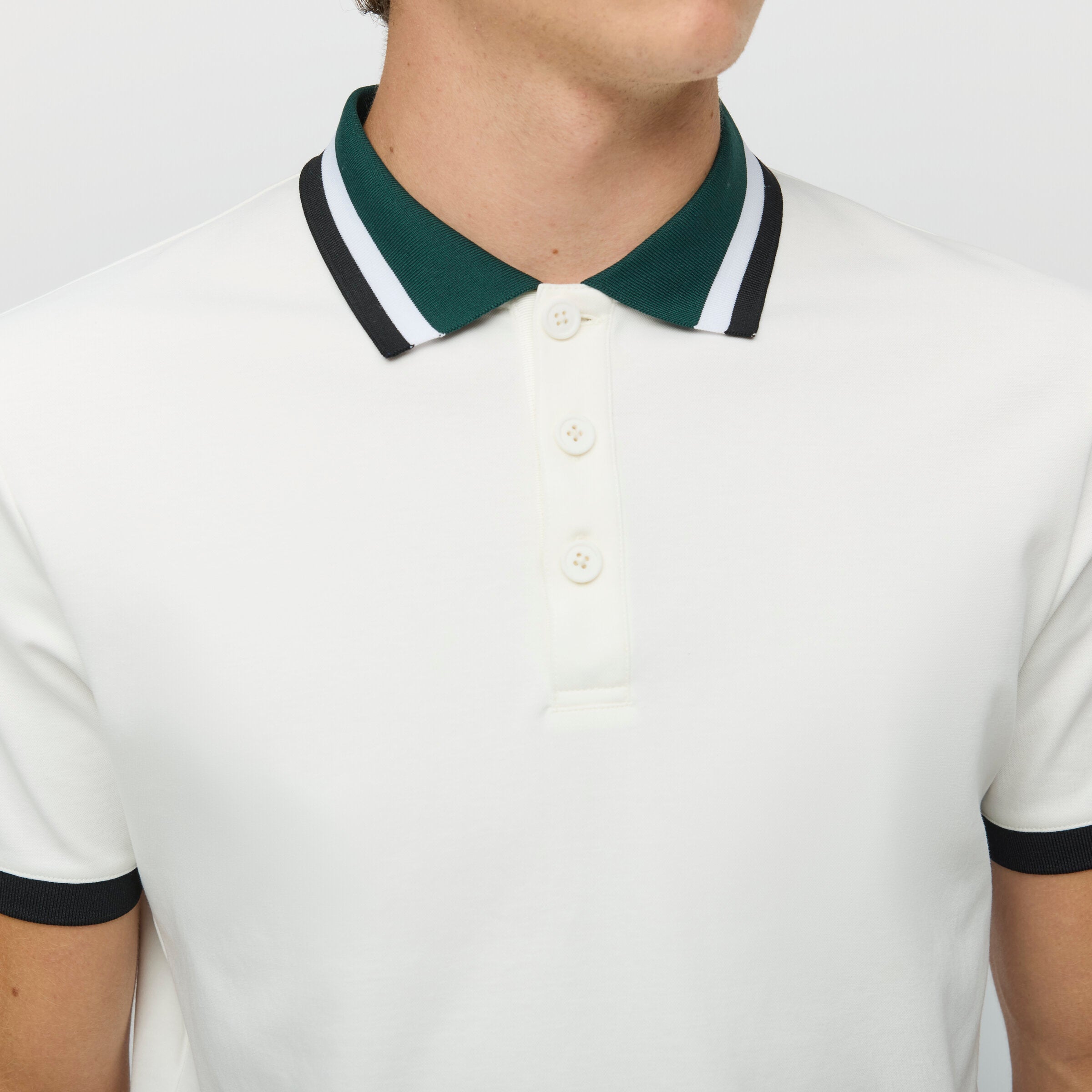 Supima Pique Stripe Polo - Image 7