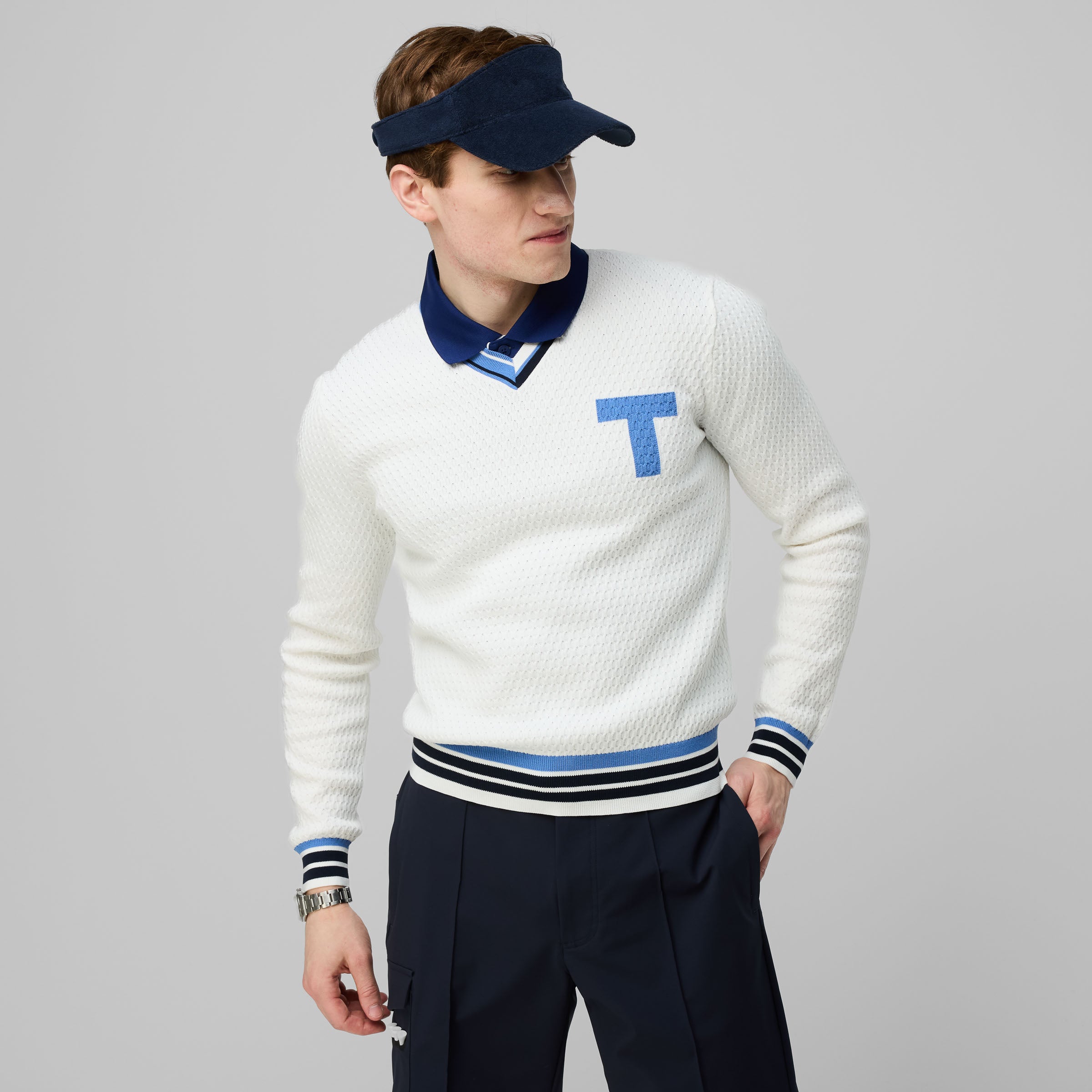 Sport V Neck Sweater - Image 2