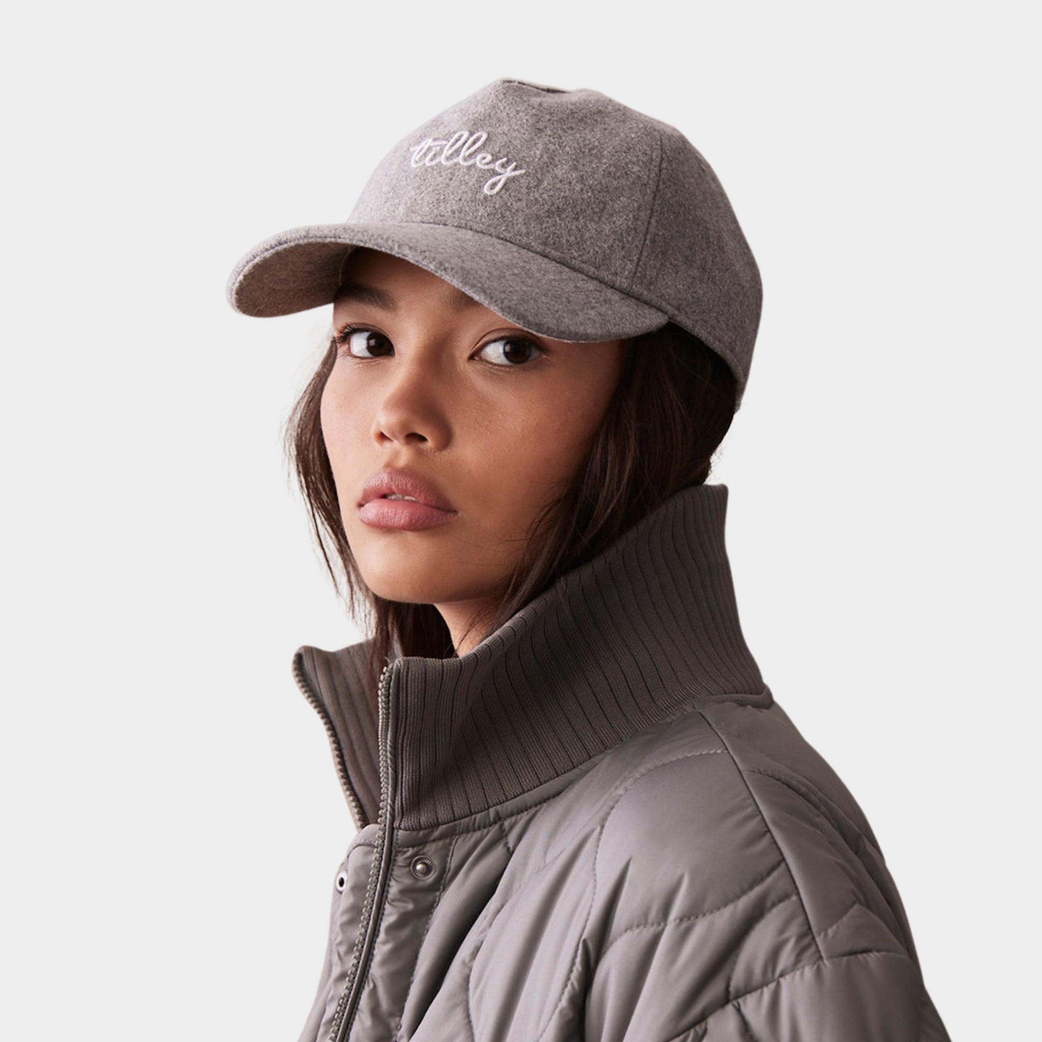 Rib Collar Quilted Coat - Image 15