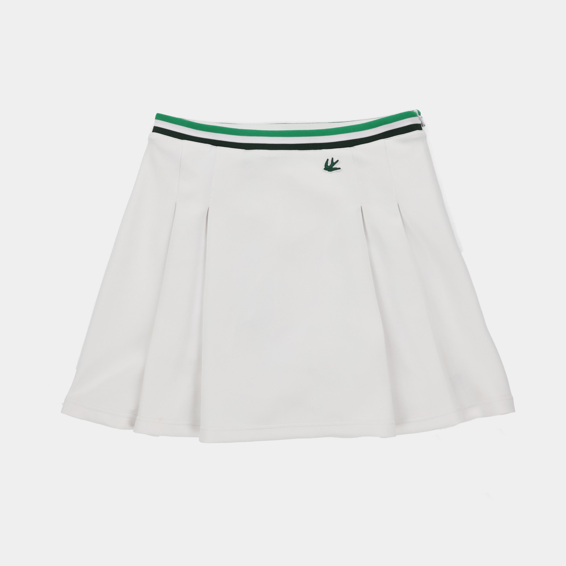 Striped Airloft Pleated Skirt
