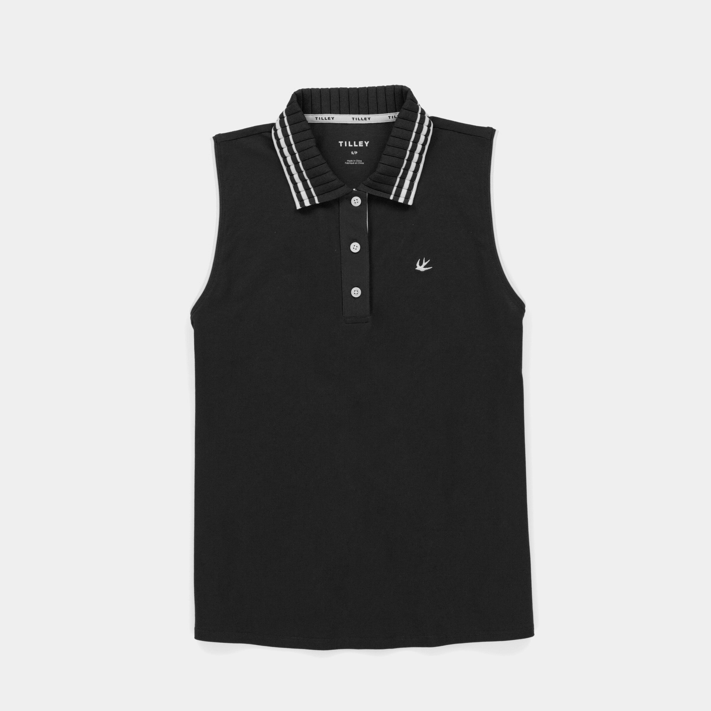 Supima Pique Sleeveless Polo - Image 4