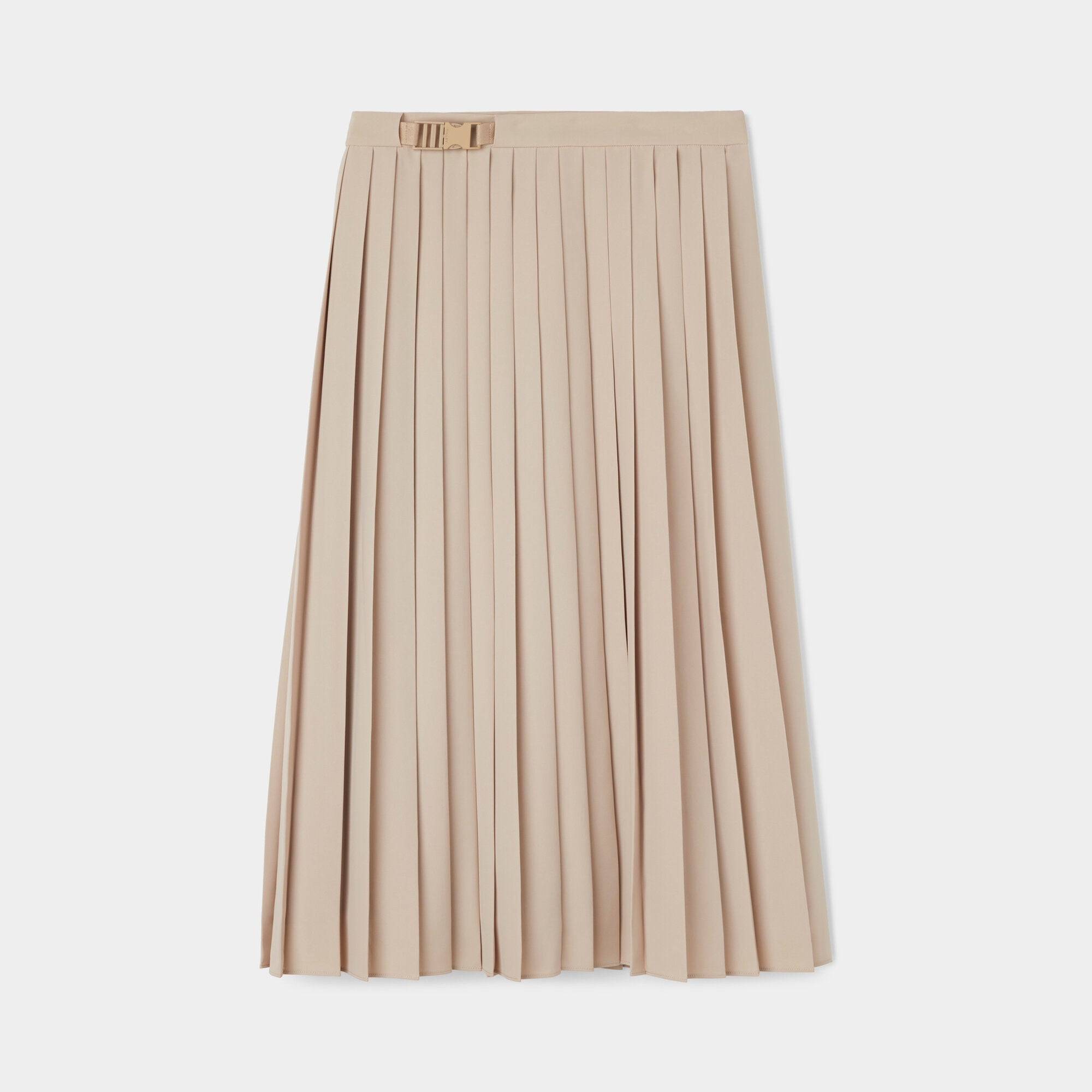 Tech Slk Pleated Midi Skirt - Image 2
