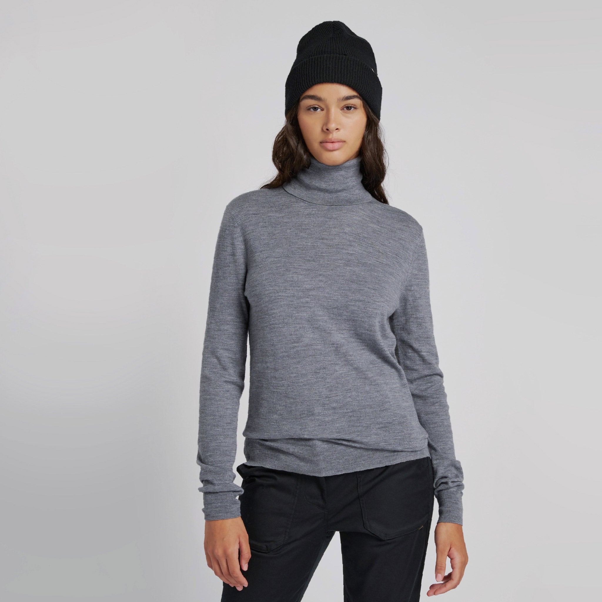 Stretch Merino Turtleneck - Image 31