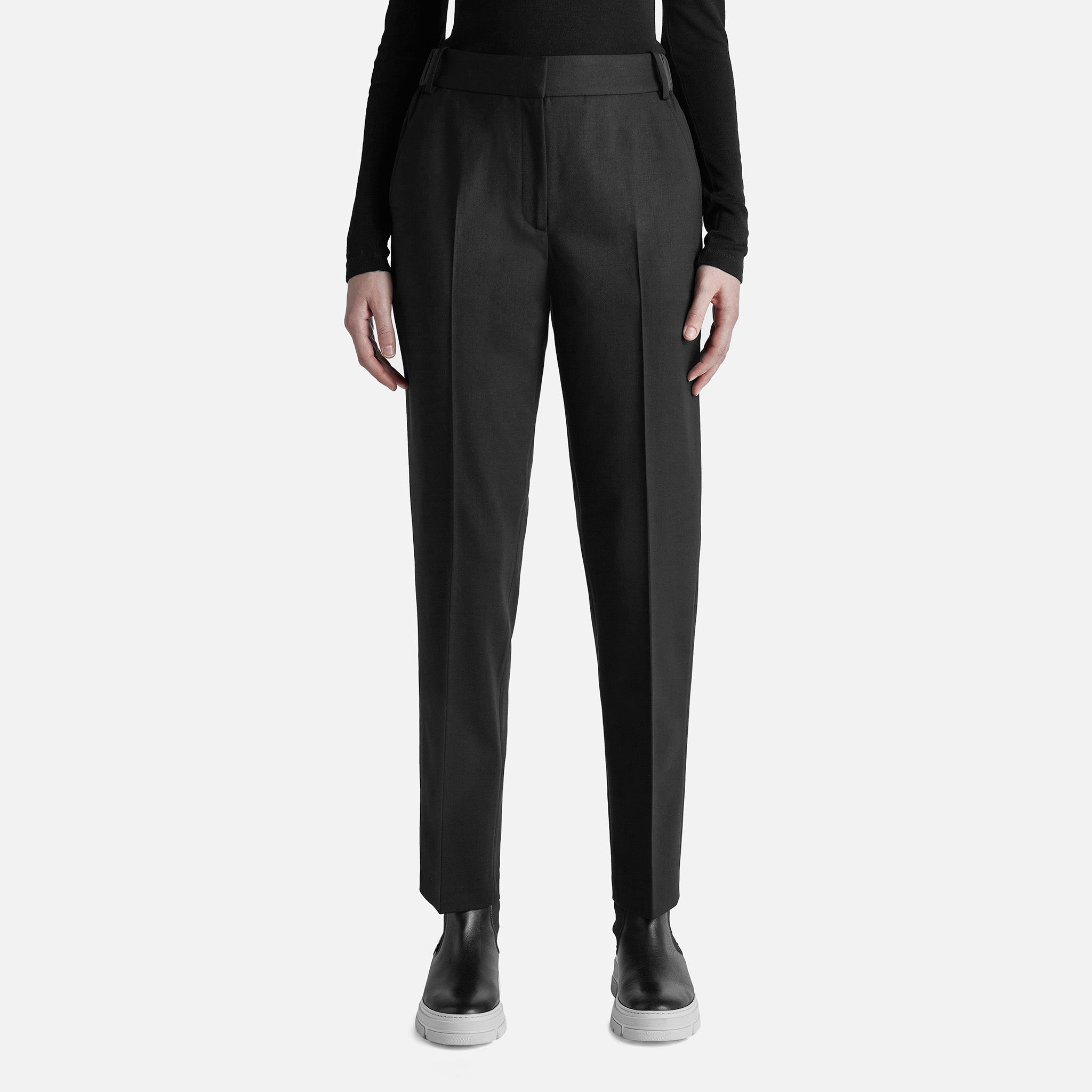 Straight Leg Wool Tech Trouser - Image 8