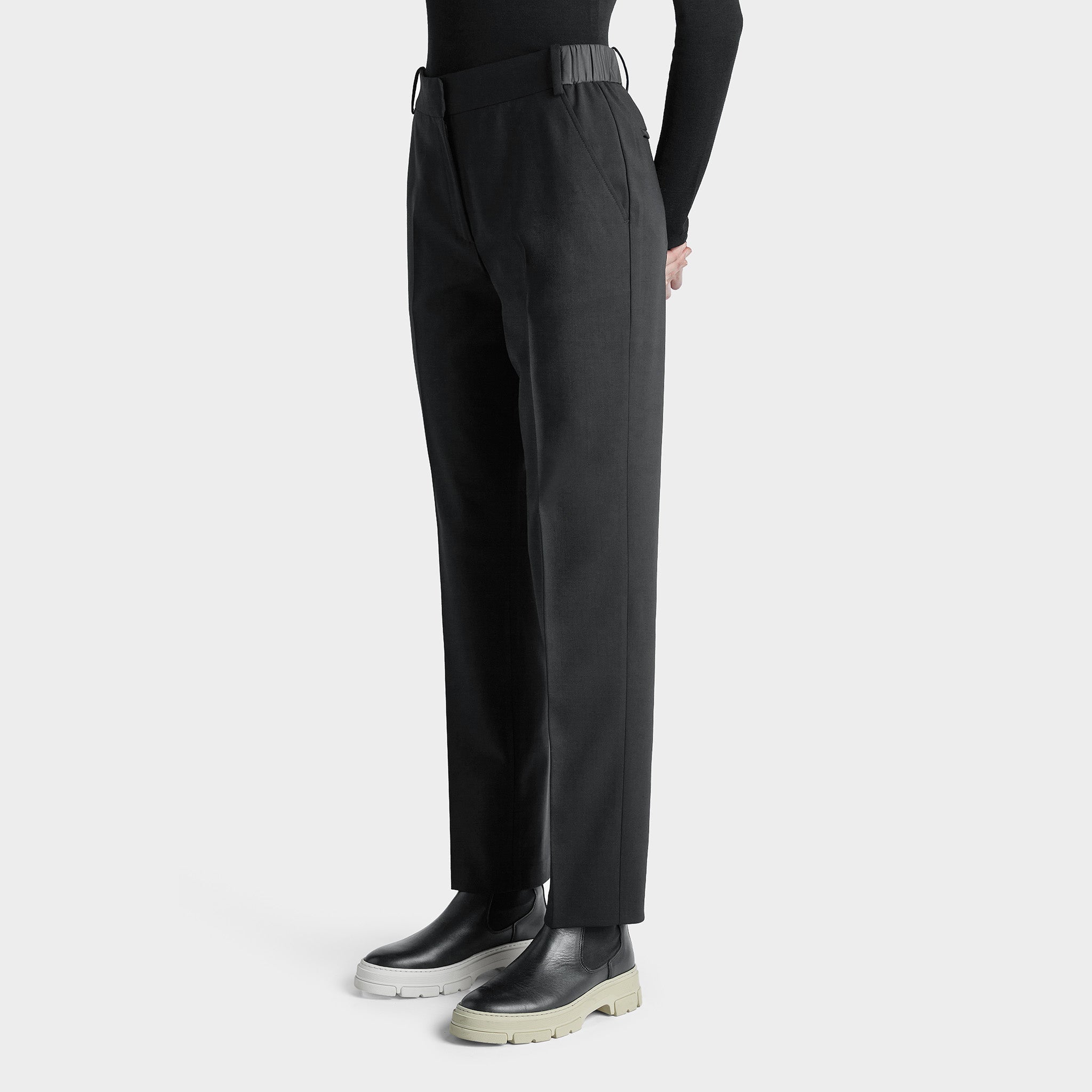 Straight Leg Wool Tech Trouser - Image 9