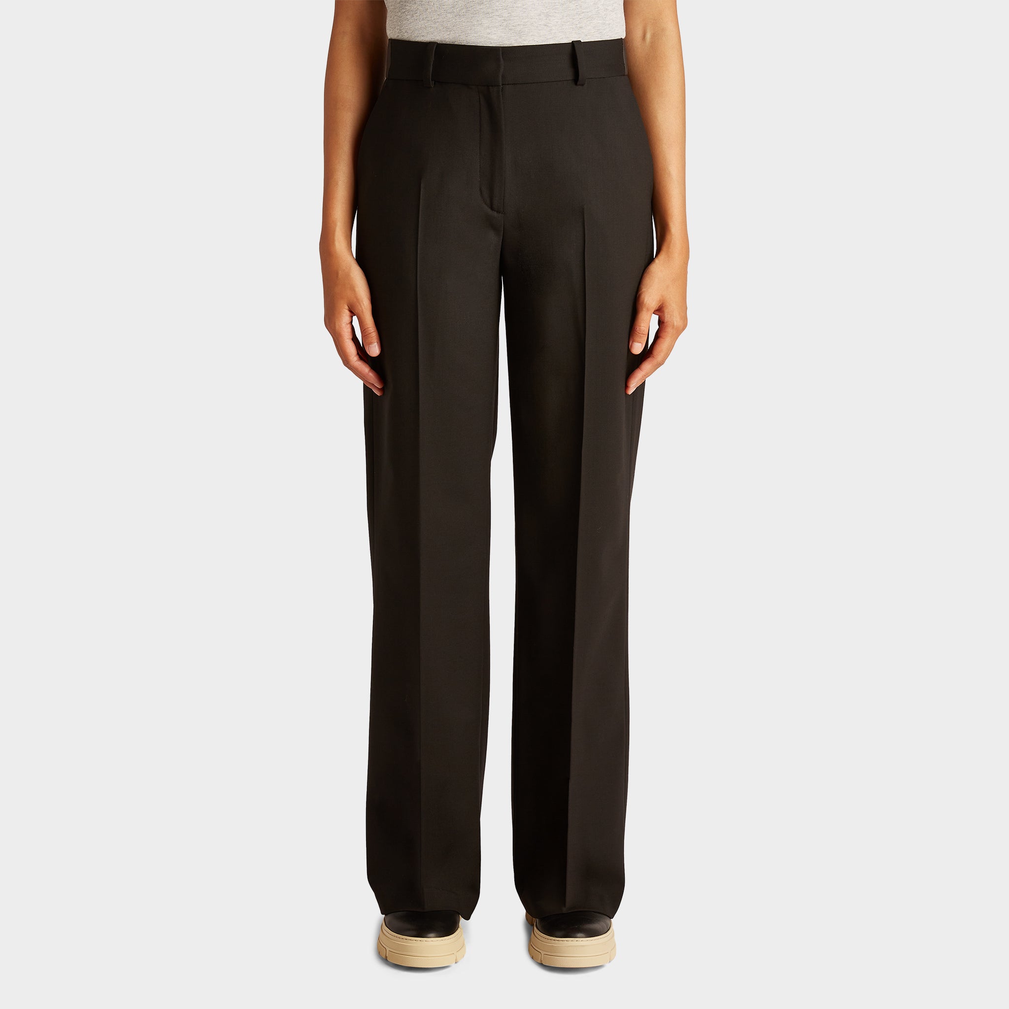Wide Leg Wool Tech Trouser - Image 9