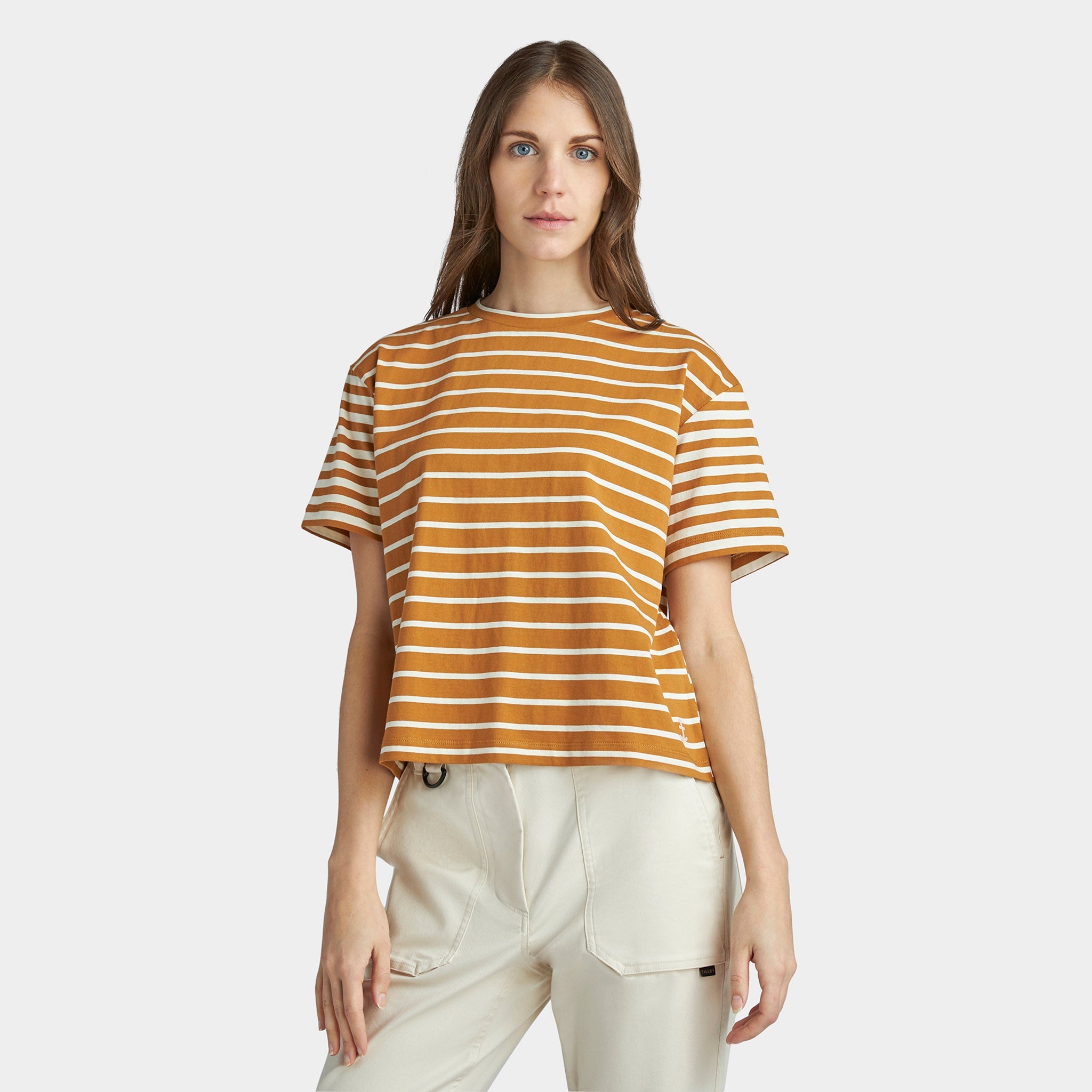 Marine Stripe Boxy Tee - Image 11