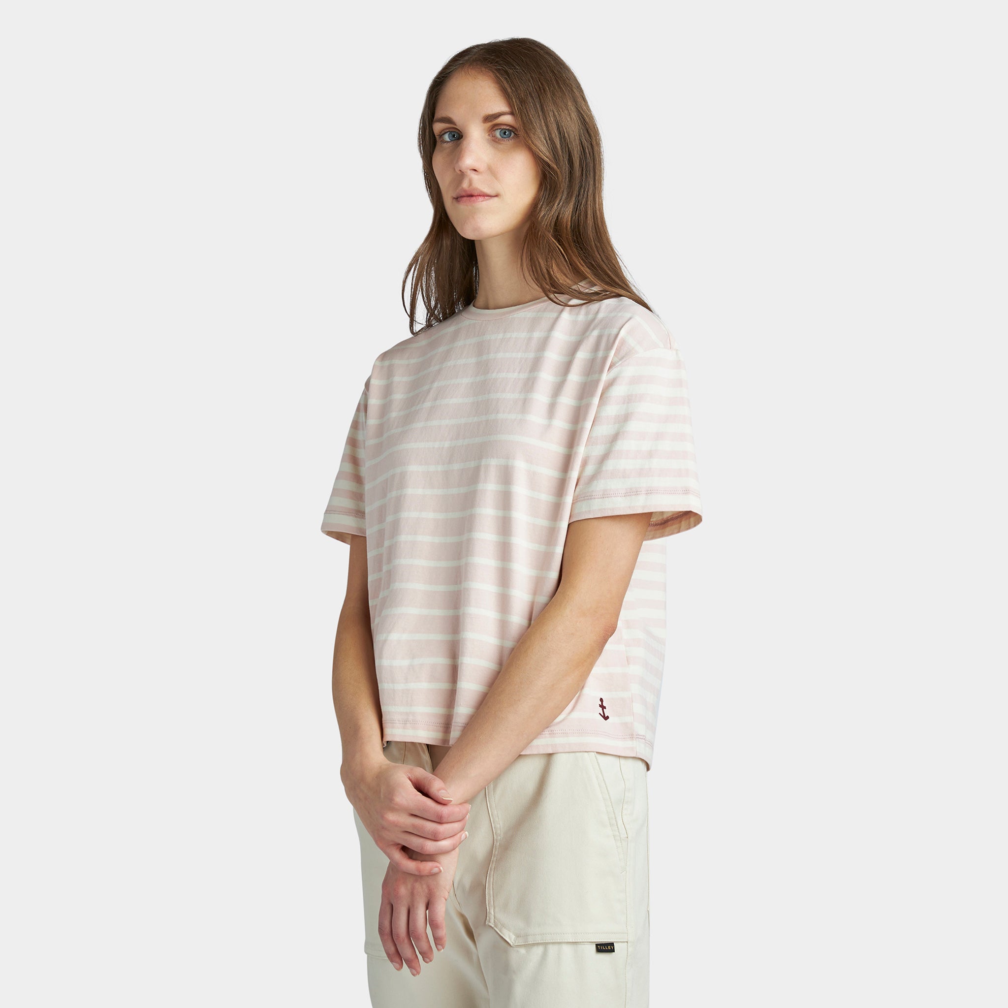 Marine Stripe Boxy Tee - Image 19